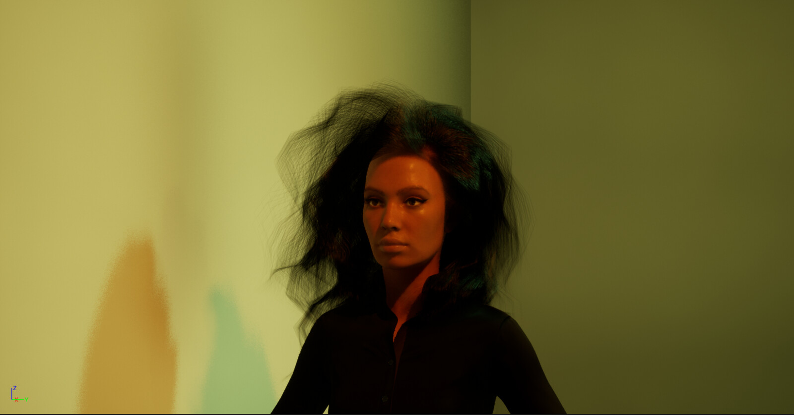 This is my MetaHuman Character with a custom hair groom! 