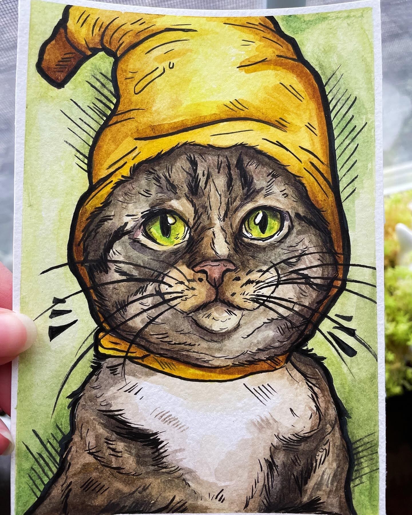 Banana cat painting sale