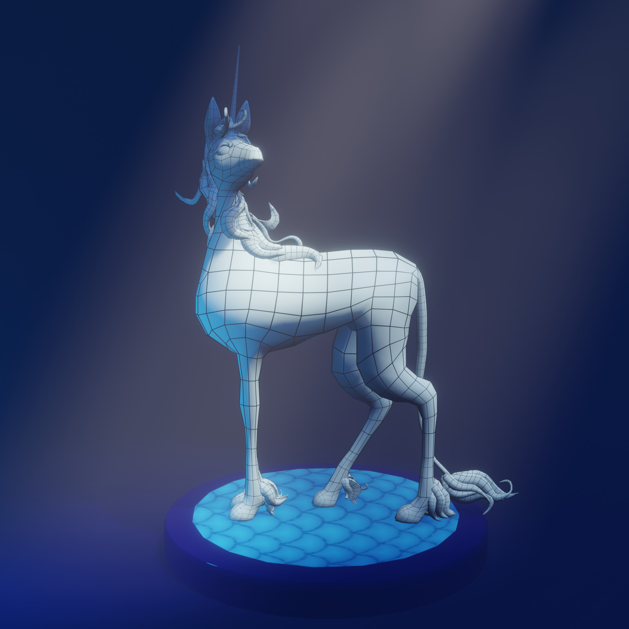 Wireframe Posed