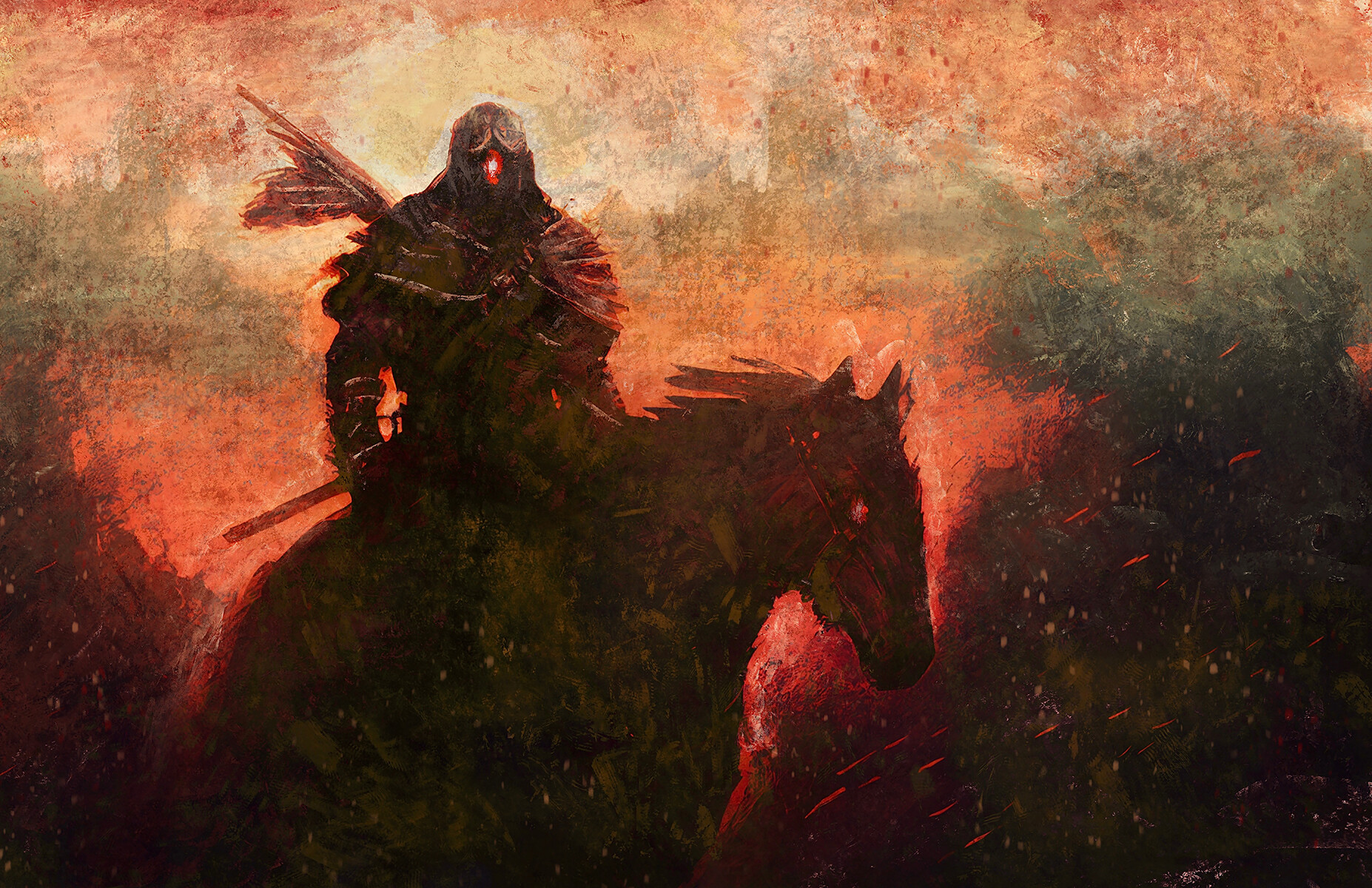 ArtStation - KNIGHT OF THE RED SKY