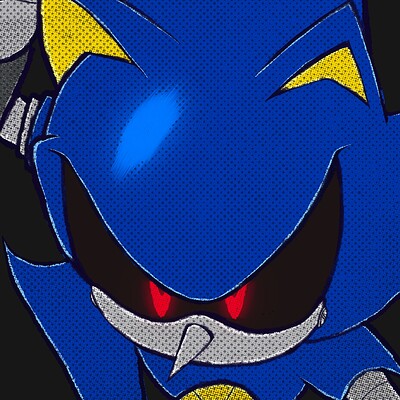 ArtStation - Comic styled Metal Sonic