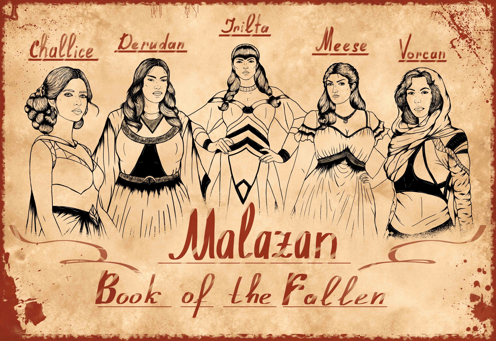 ArtStation Fan art. Malazan Book of the Fallen (line)