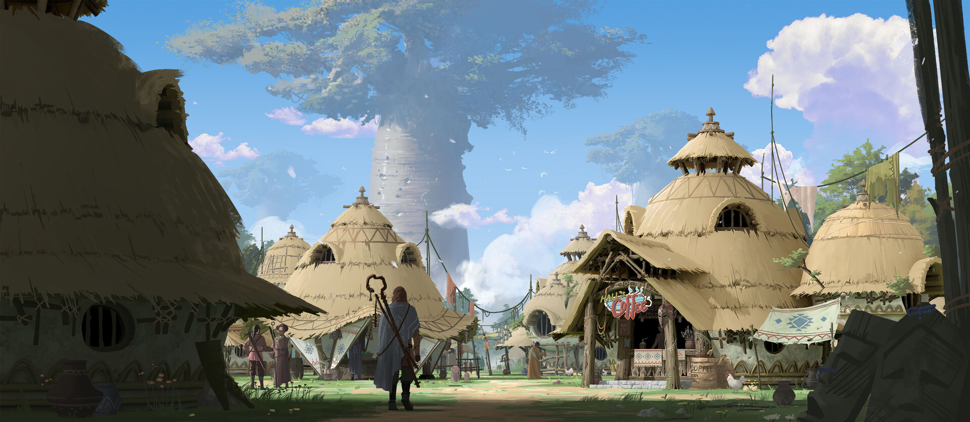 ArtStation Shaman Village    02 