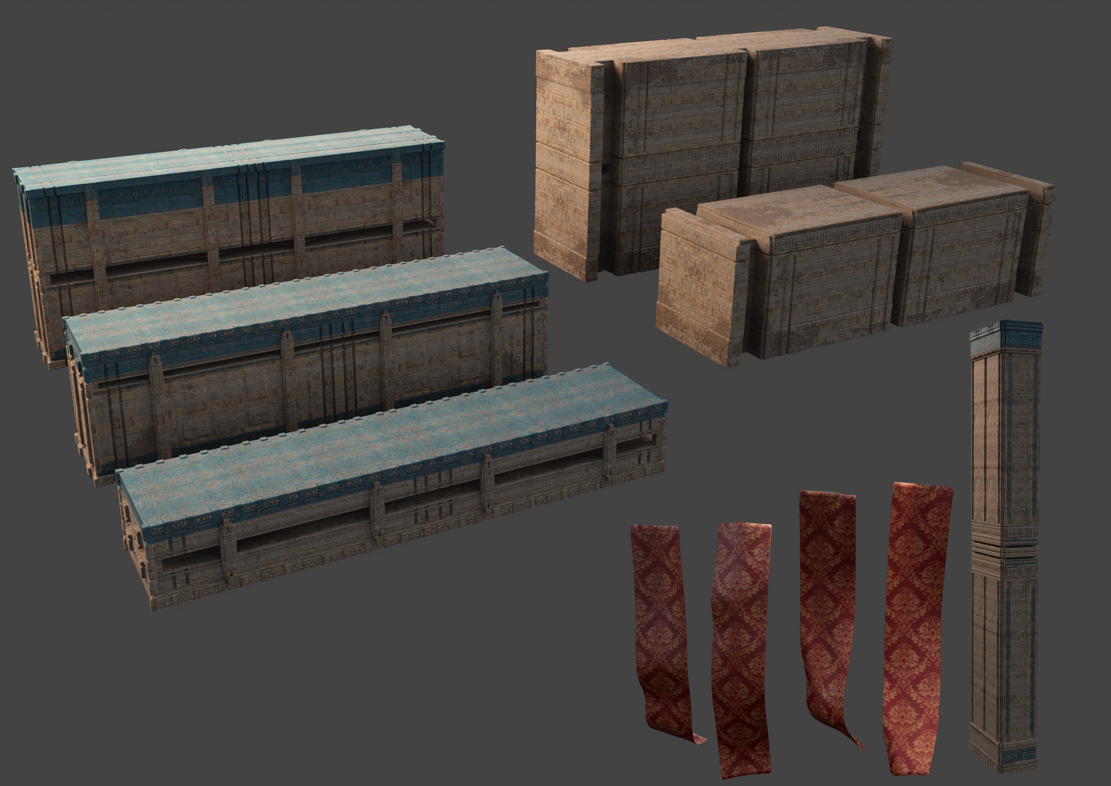 Assets created in 3dcoat &amp; Blender