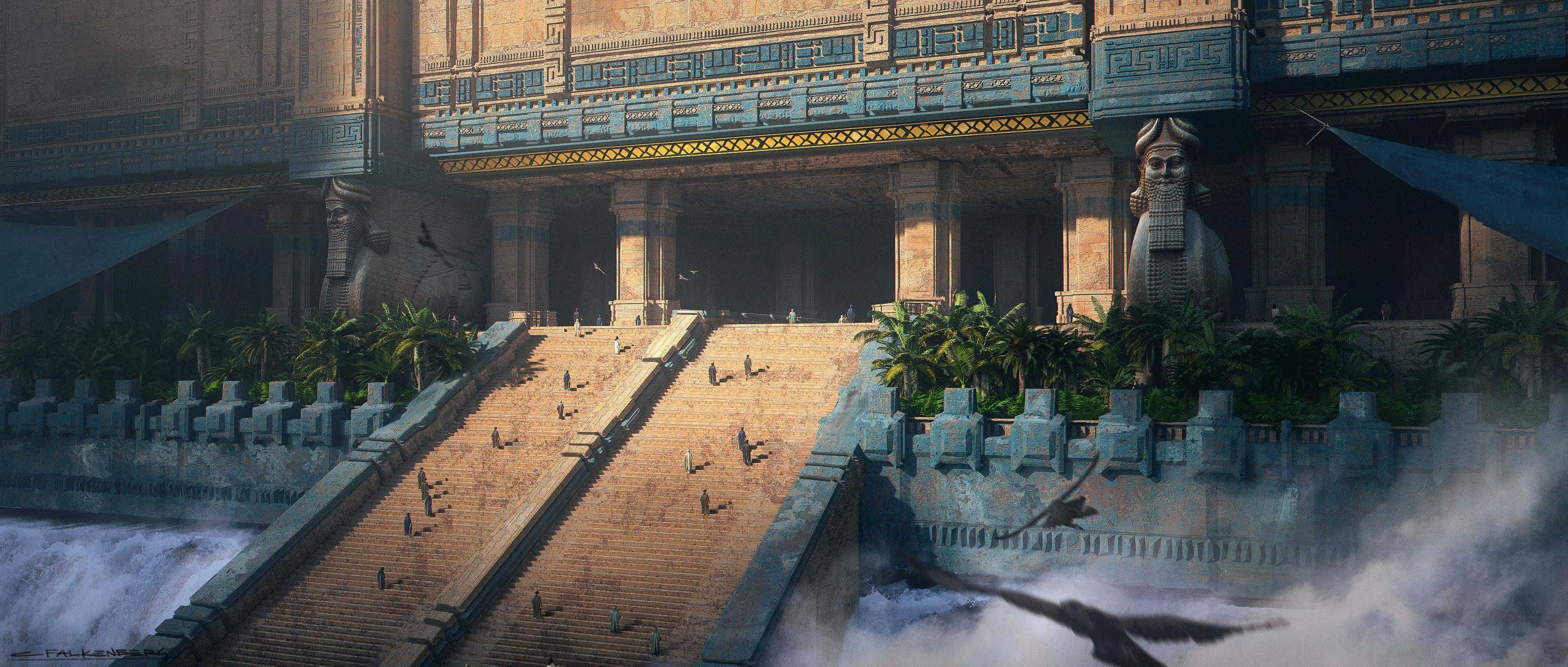 Palace steps