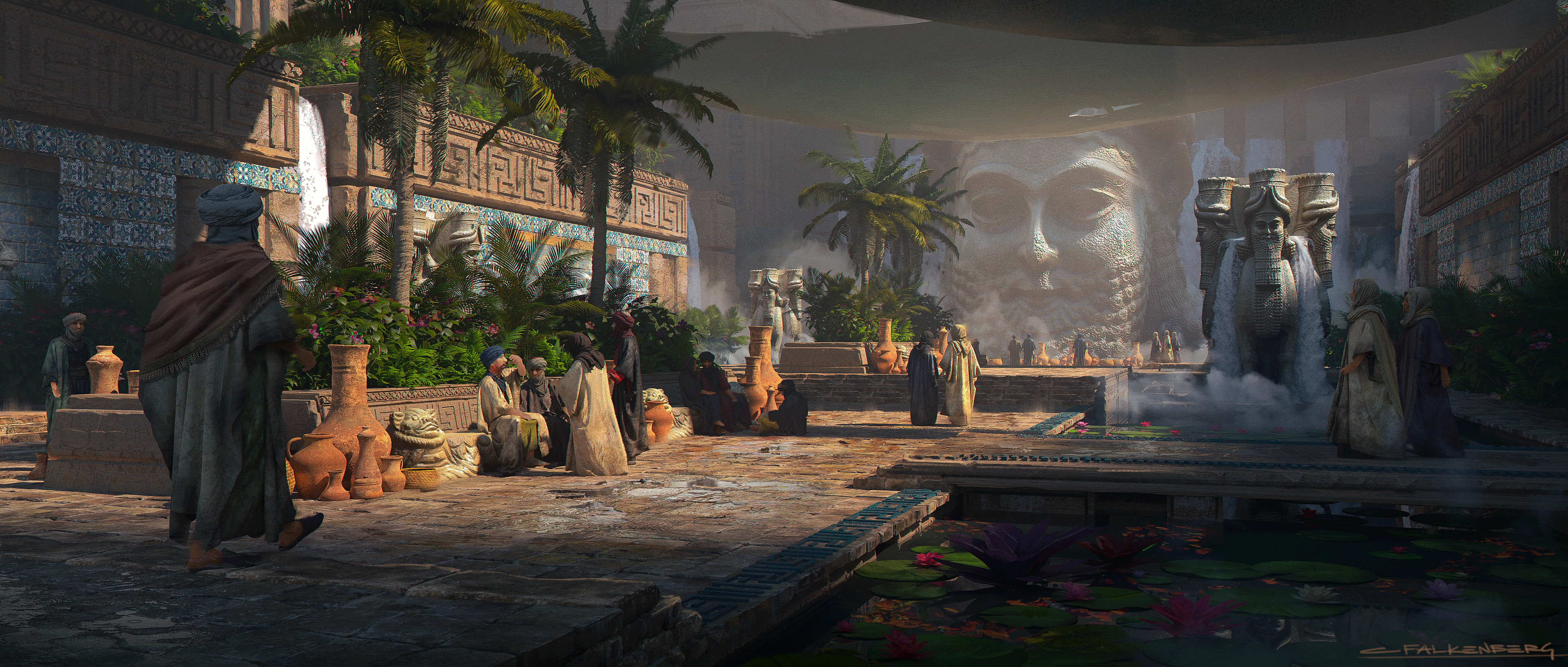 City courtyard