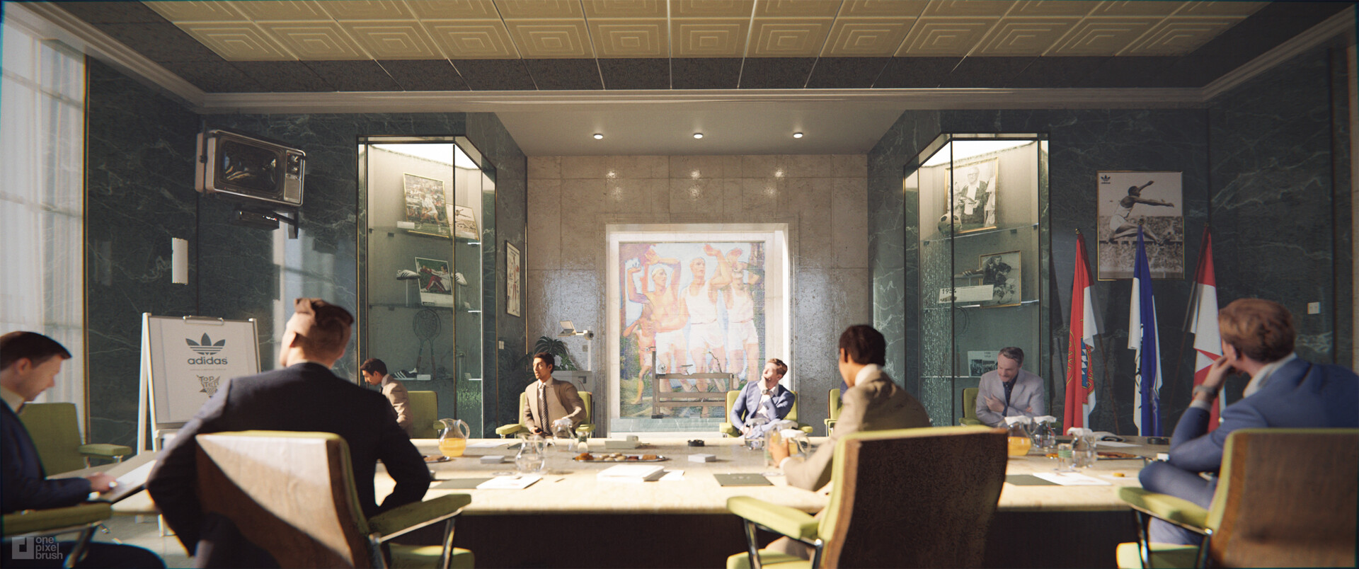 One Pixel Brush Air Movie Conference Room