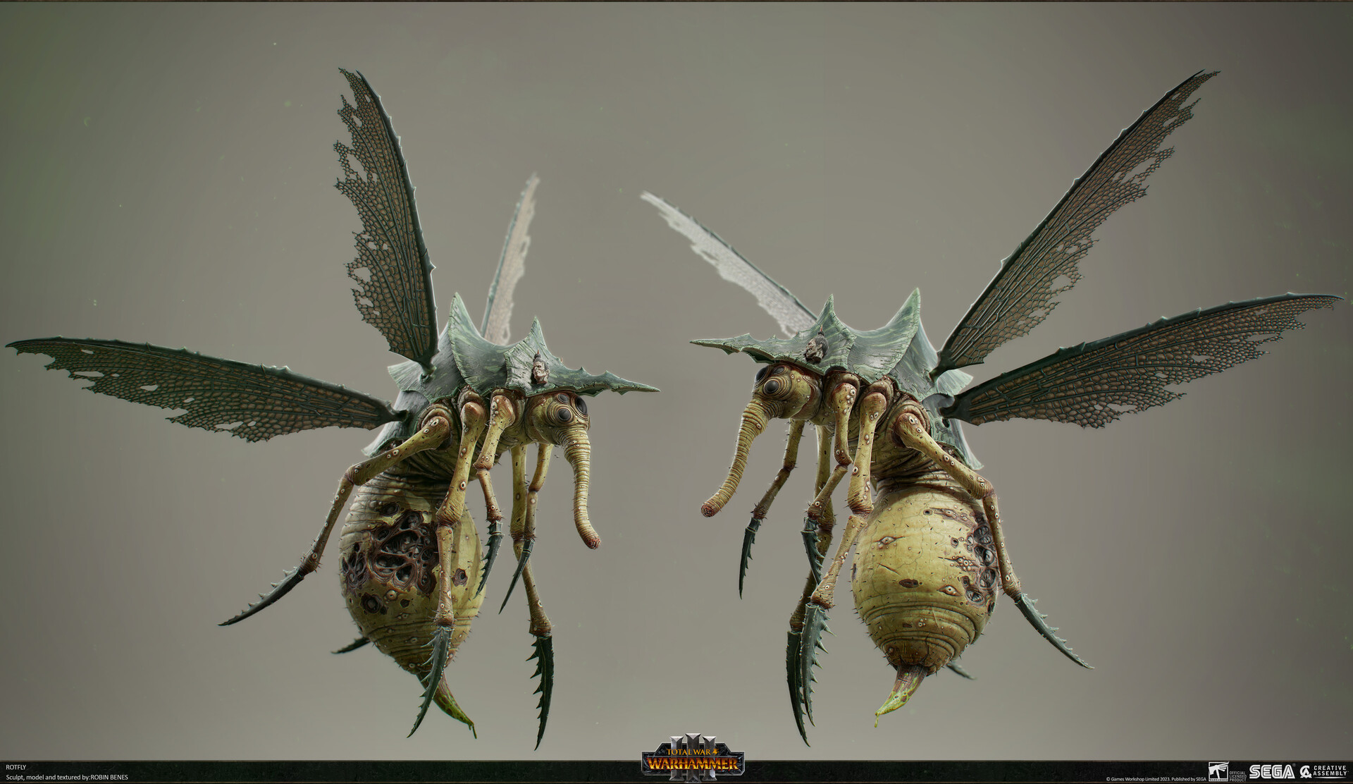 robin benes - Rotfly - Total War : Warhammer 3 - lowpoly