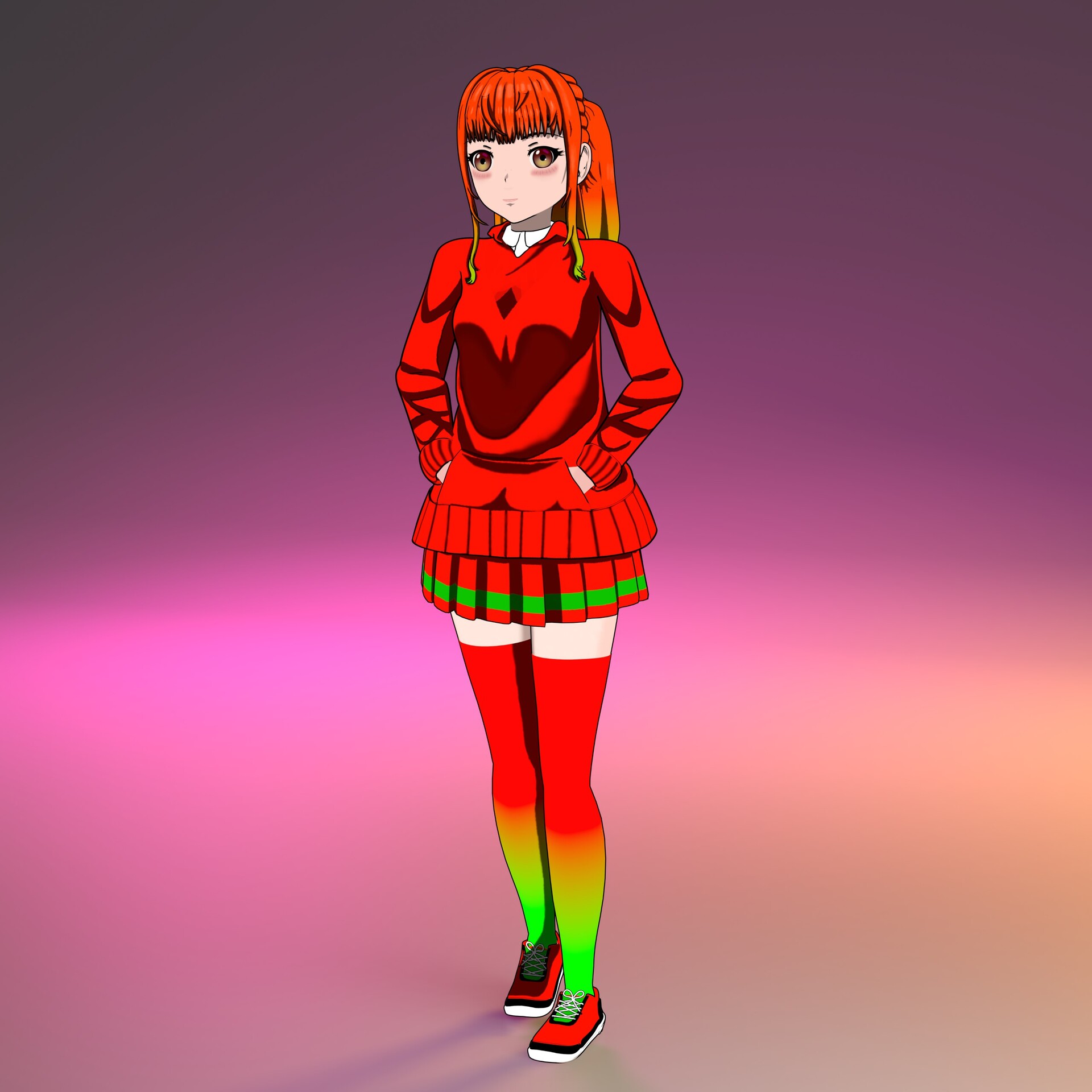 ArtStation Anime girl stylized