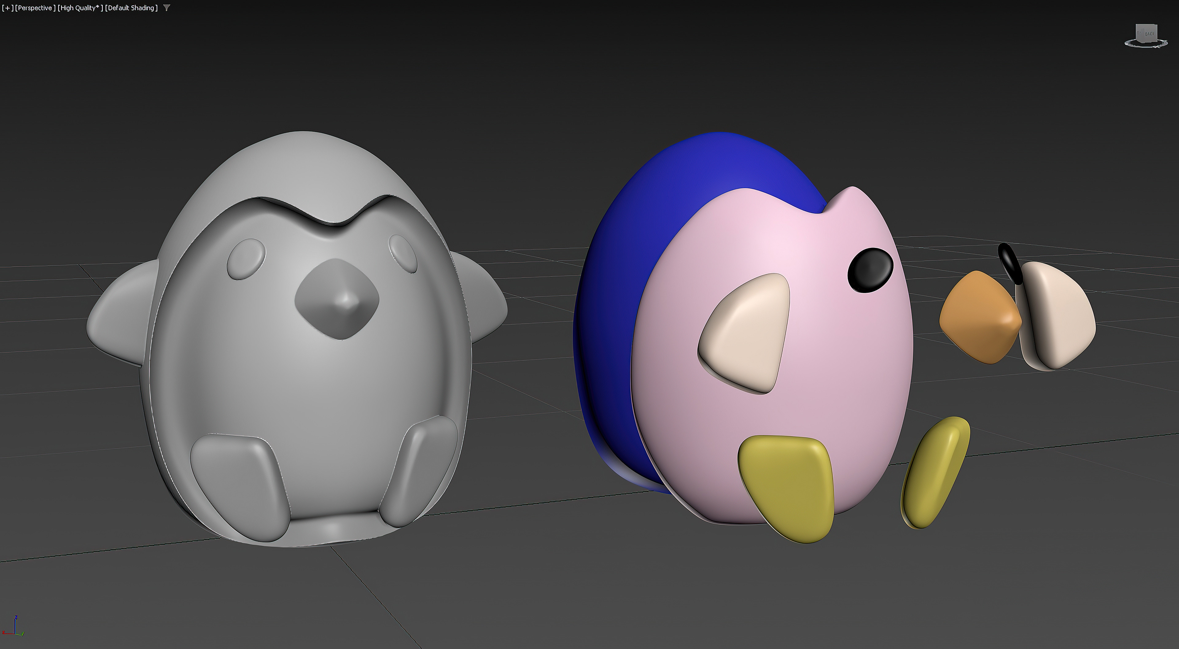 High Poly : VDB Result Left - Boolean Operands Right.