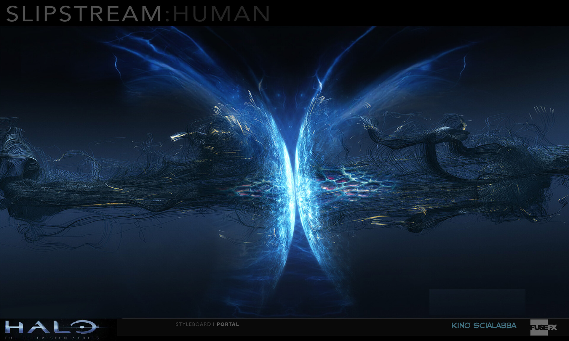 ArtStation Halo television show concepts for the slipstream gate.