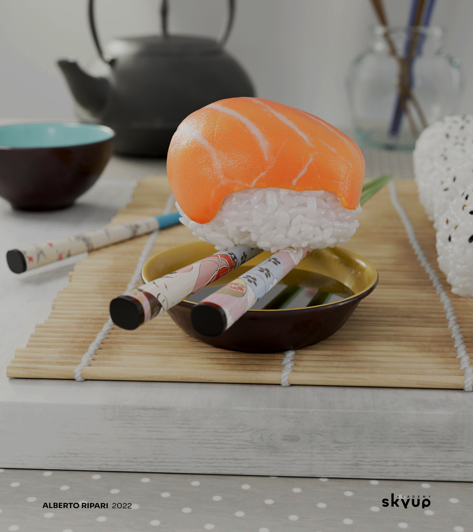 ArtStation - Sushi, roll set