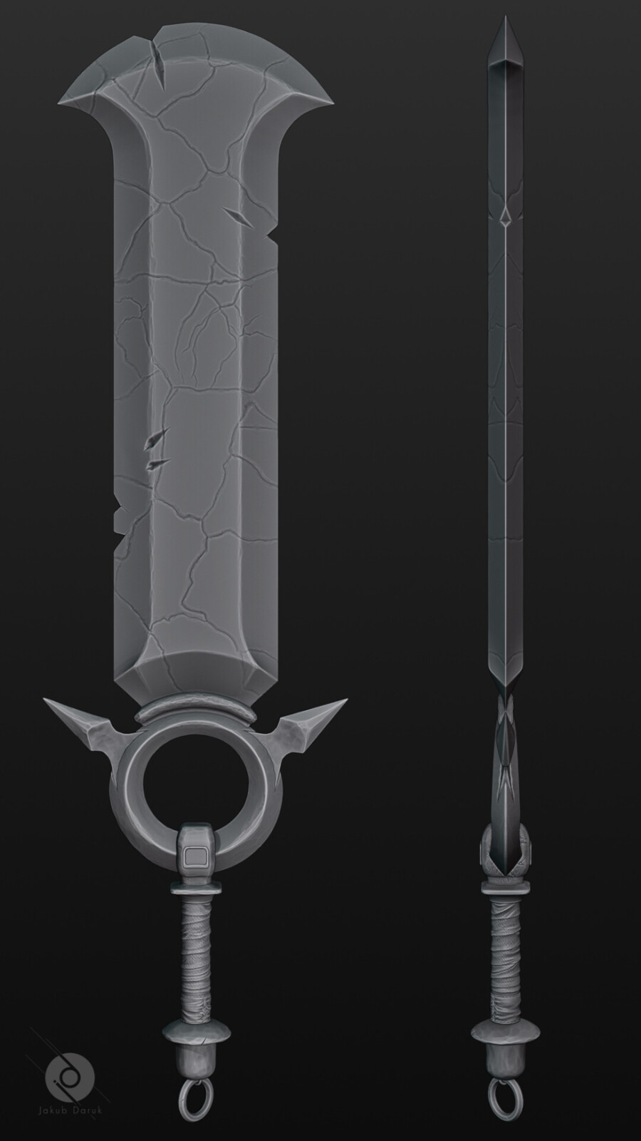 Made sword in maya 