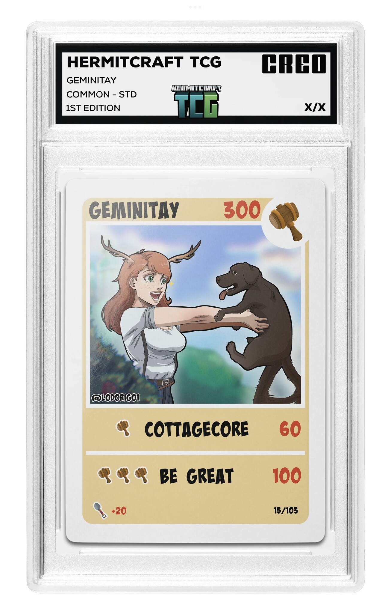 Lodorigo TCG Hermitcraft cards Etho, Bdubs, Gem