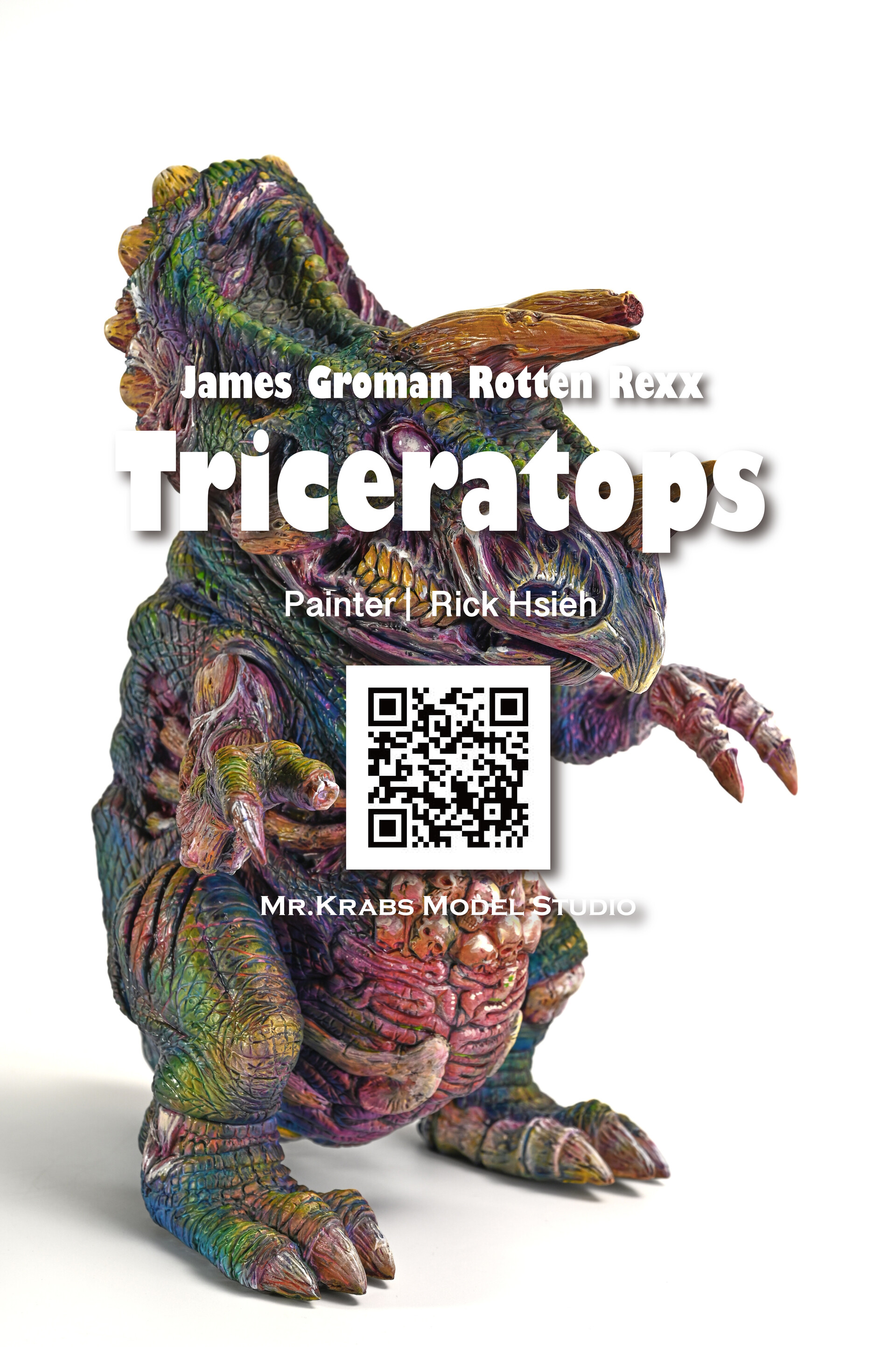 その他 James Groman Rotten Rexx one off lulubel ArtStation - James Groman Rotten Rexx Triceratops JG 血肉三角龍by