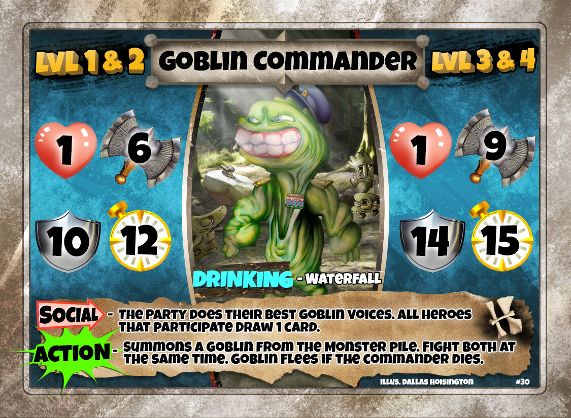 Goblin Commander | Part of the land cards