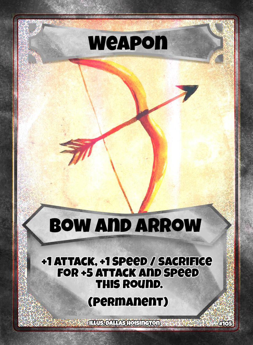 Weapon: Bow and Arrow