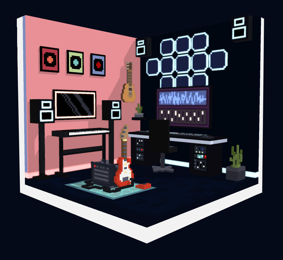 Music Room Pixel Art 