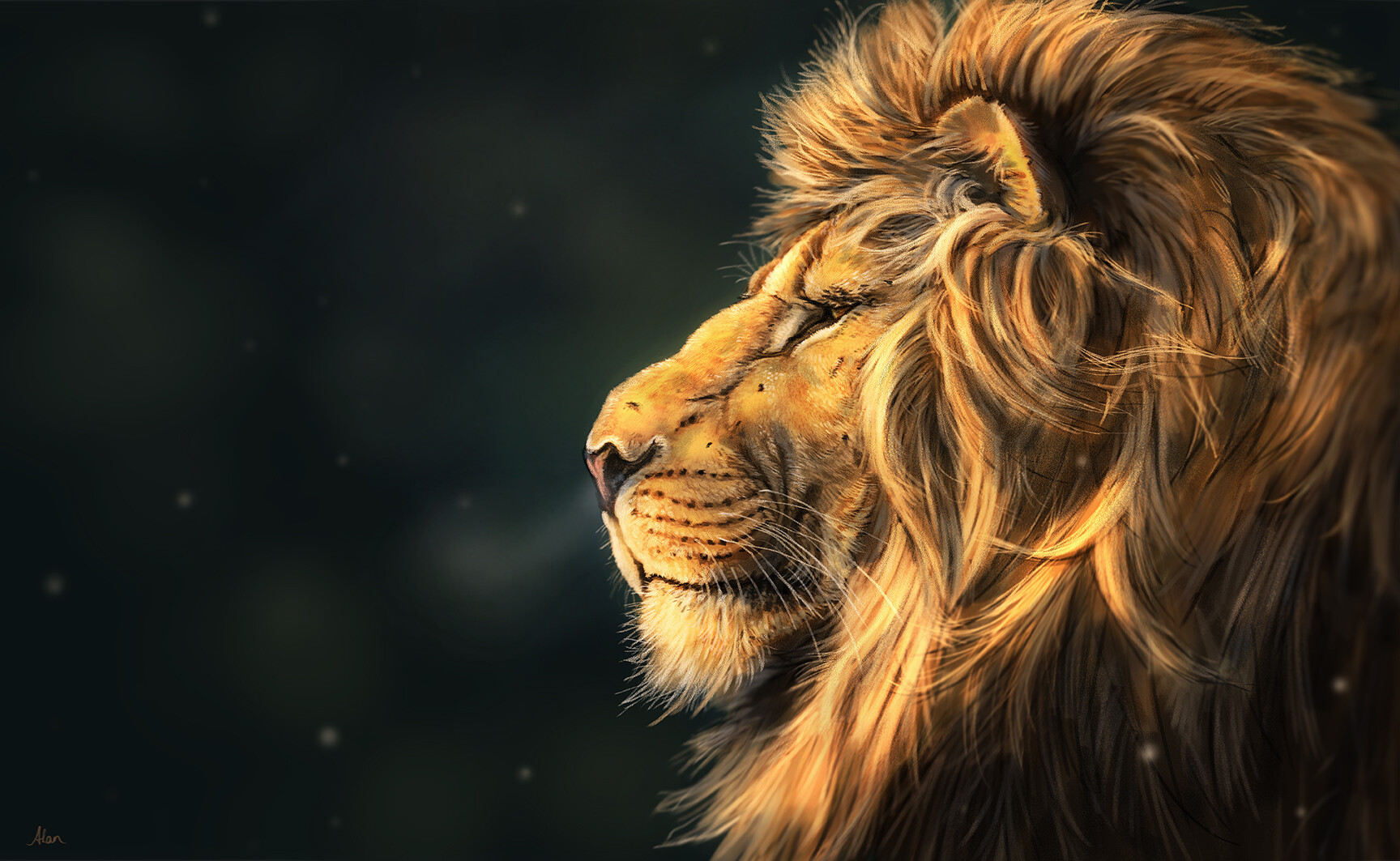 ArtStation - African Lion
