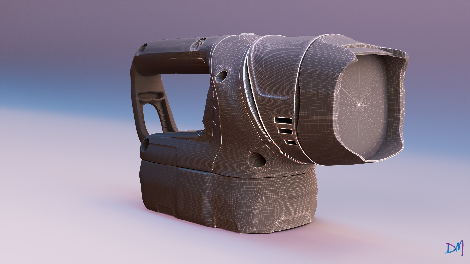 David Maclaren Art Portfolio Ryobi Flashlight Product Visualization