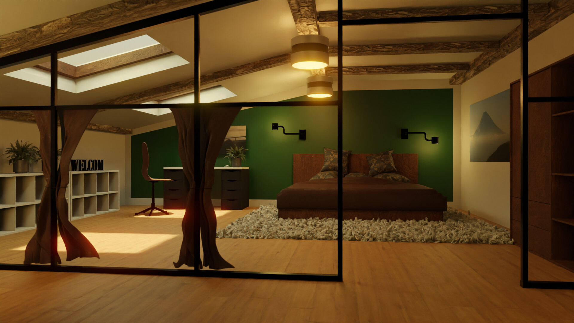 ArtStation BEDROOM UNDER THE ROOF