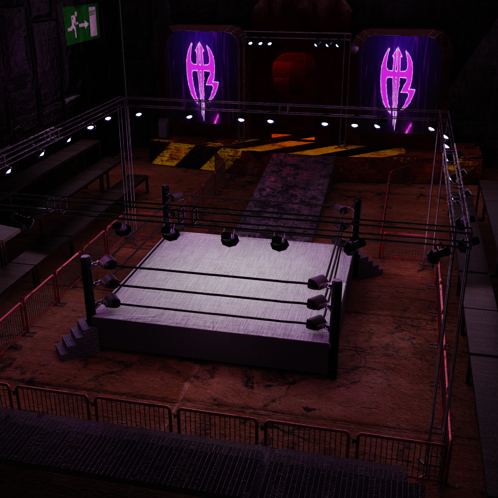 ArtStation - Underground Indie Wrestling Arena