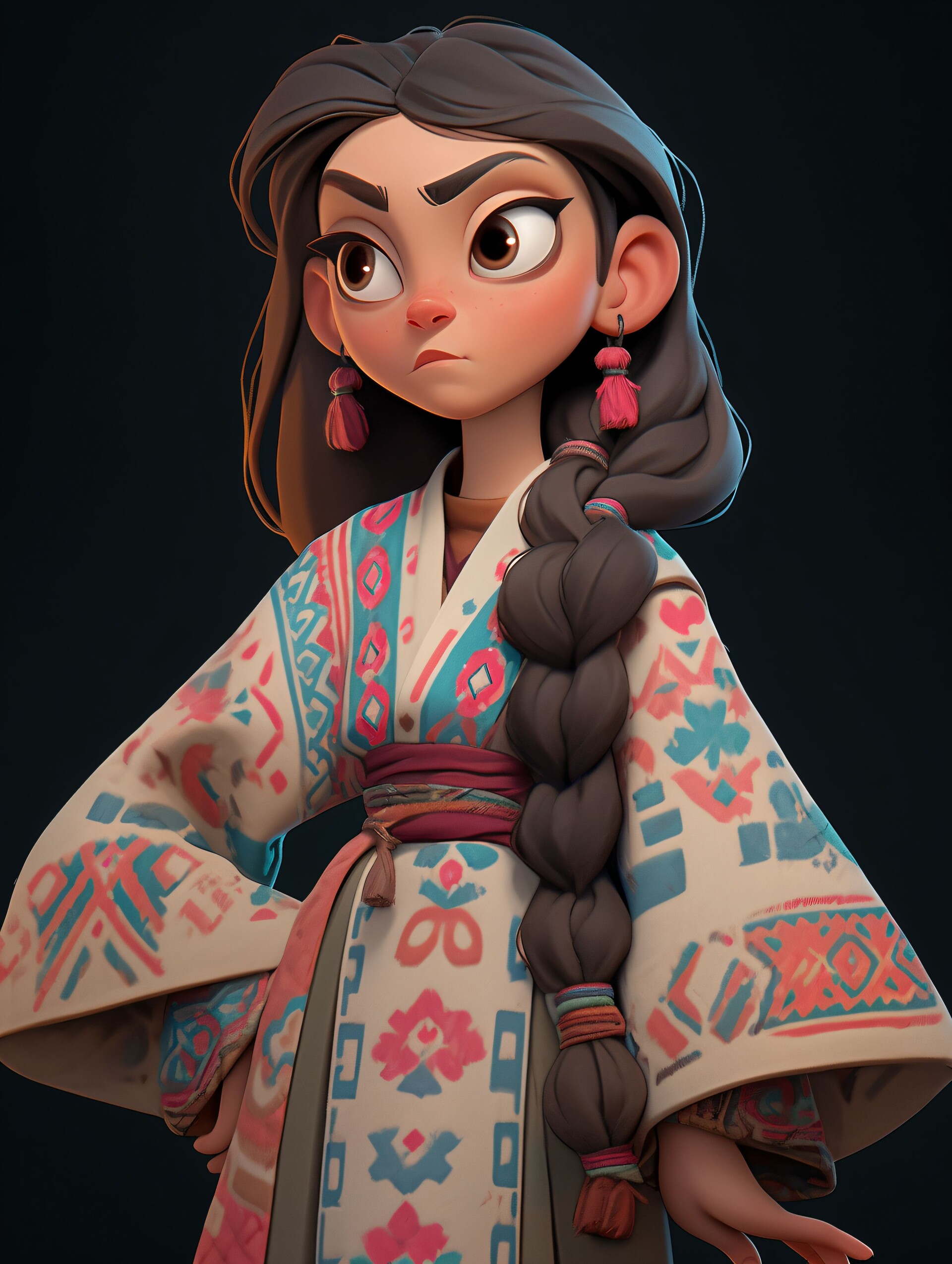 MRPUMPKIN - AI-20230420_03 Stylized Tibetan girl