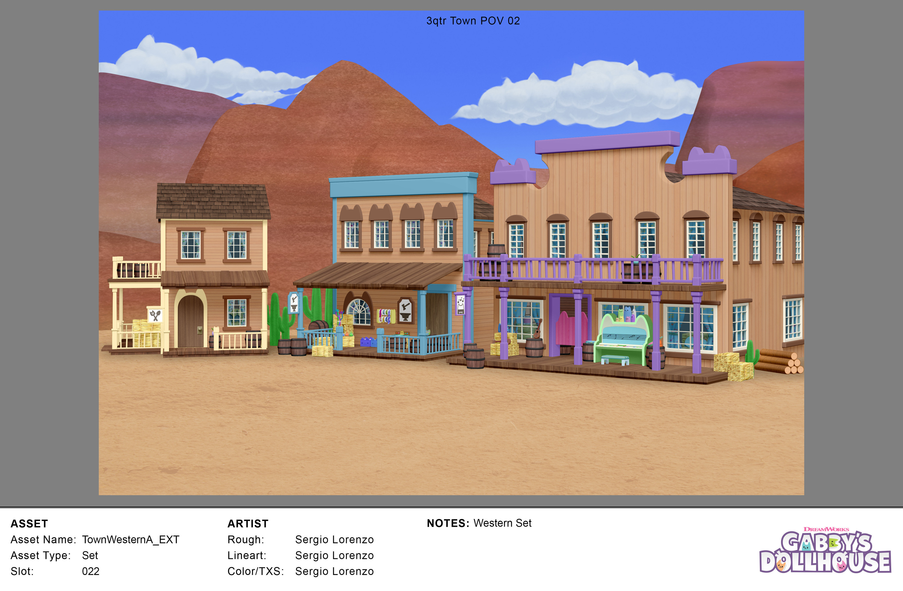 Western Town - Set Color, View 2