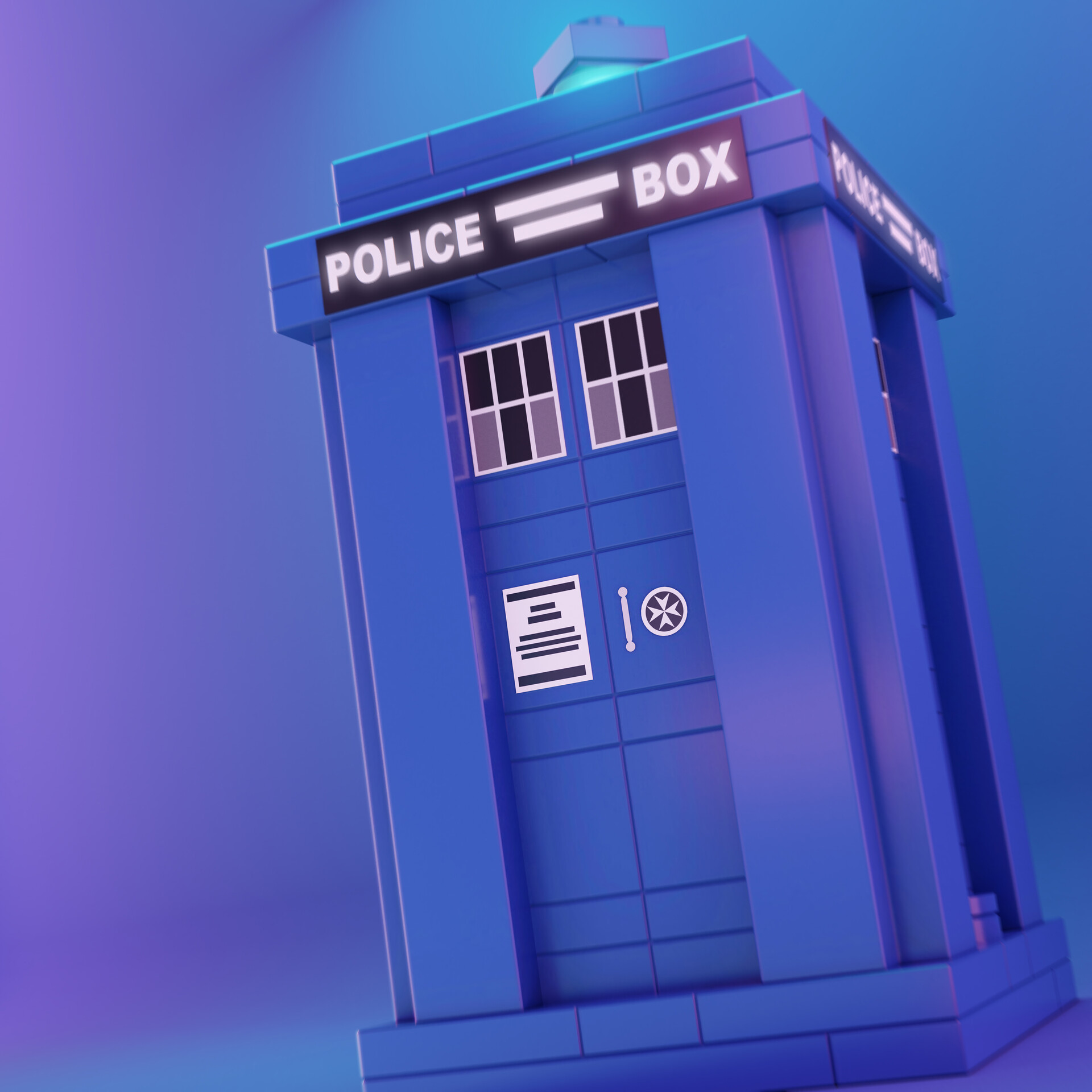 ArtStation LEGO DIMENSIONS TARDIS exterior