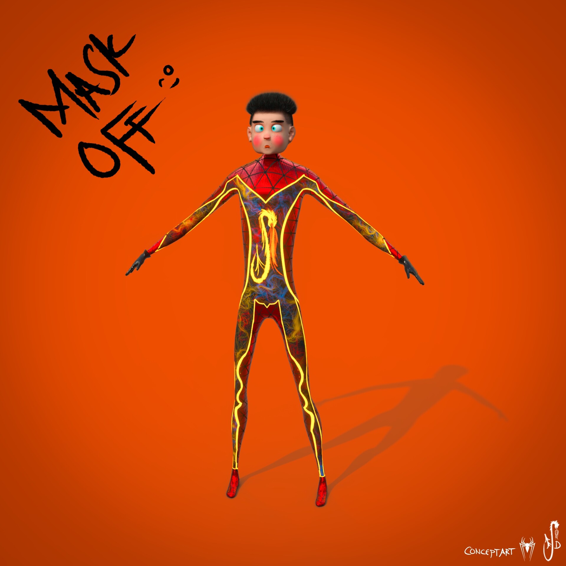 ArtStation - Fan Art SpiderMan Face Revealed