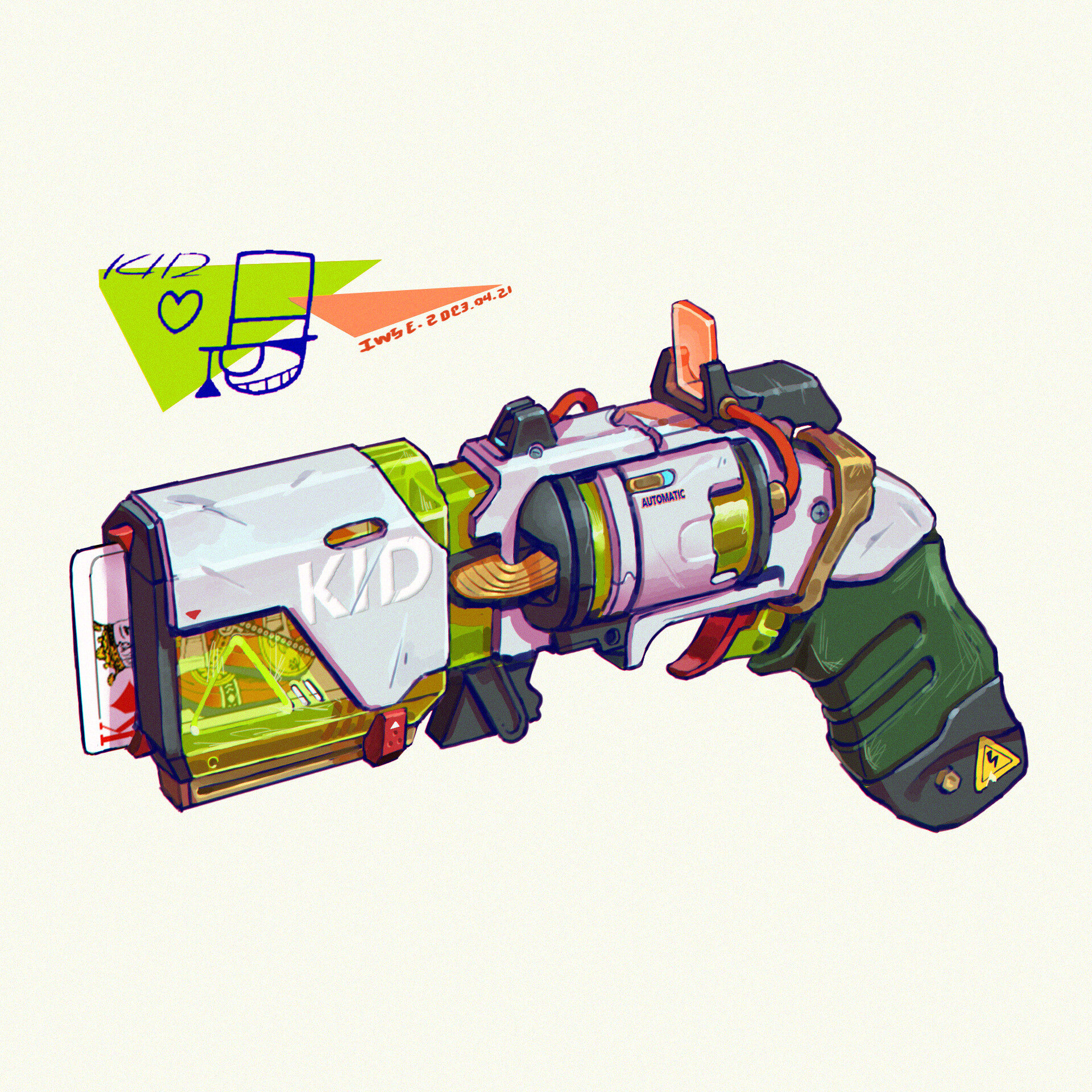 ArtStation - 怪盗基德的扑克枪——Kaito Kid's Poker Gun