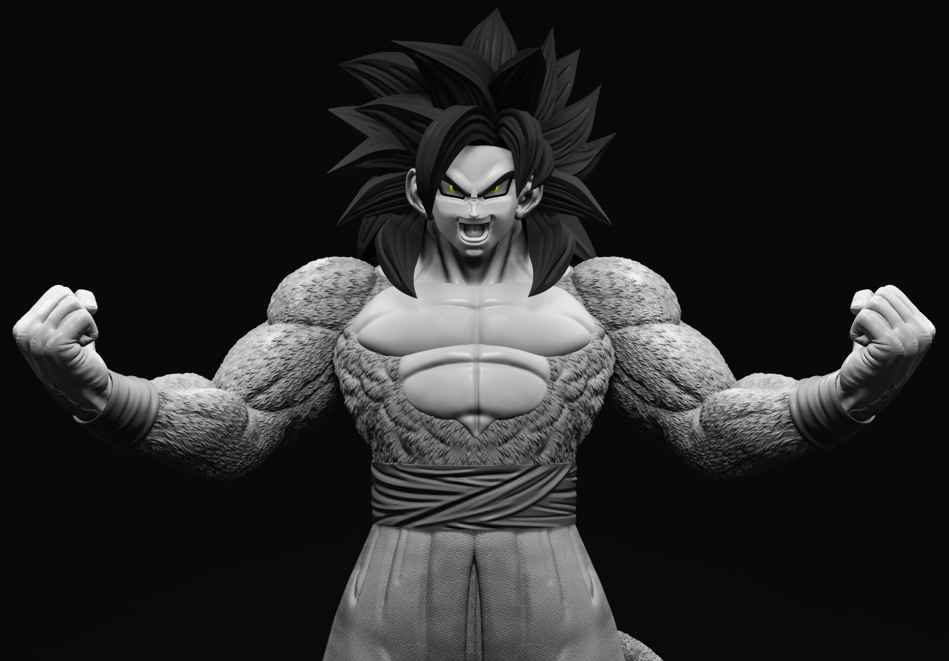 ArtStation - Goku Super Saiyan 4 from Dragon Ball GT