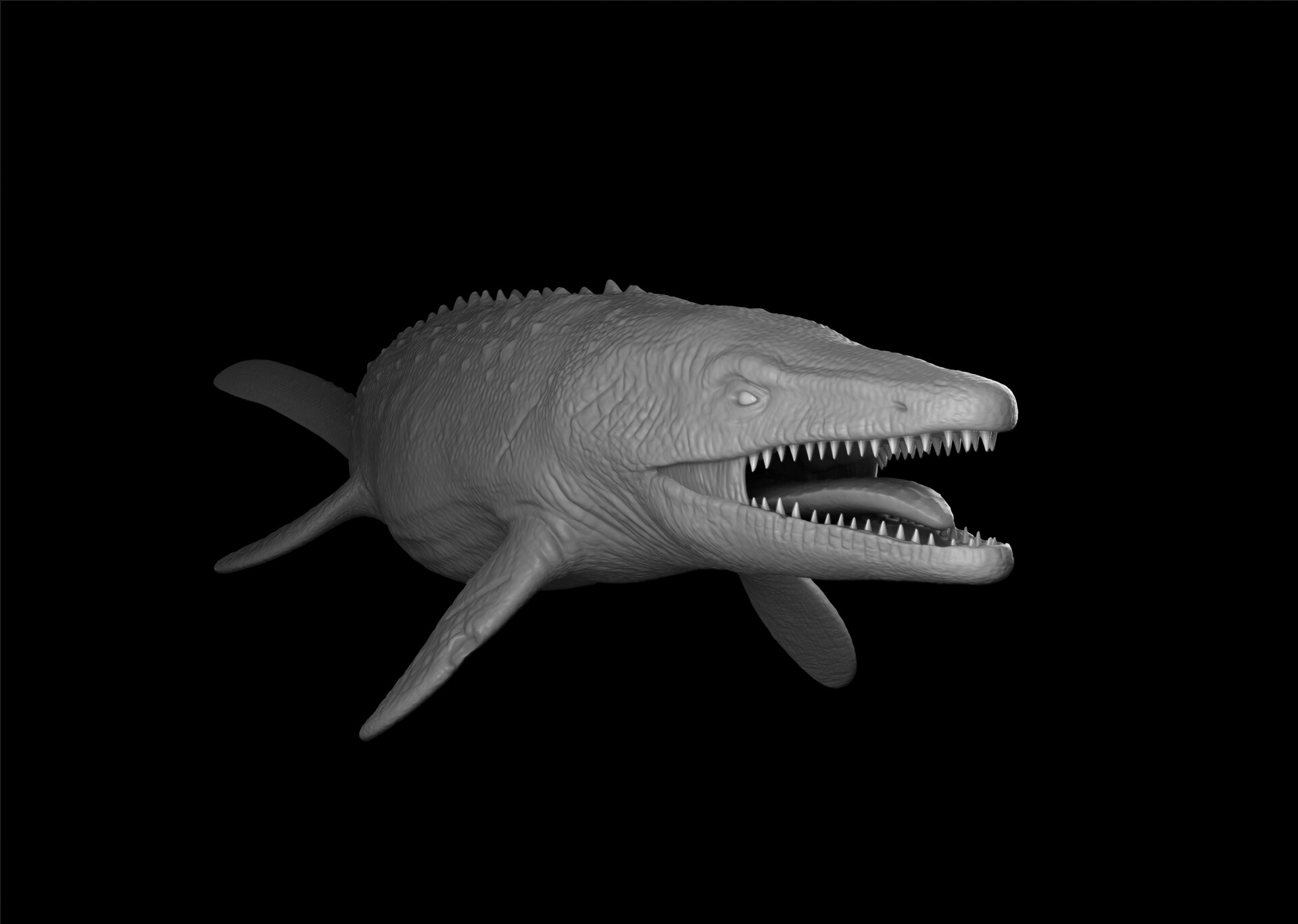 ArtStation - Mosasaur_Model