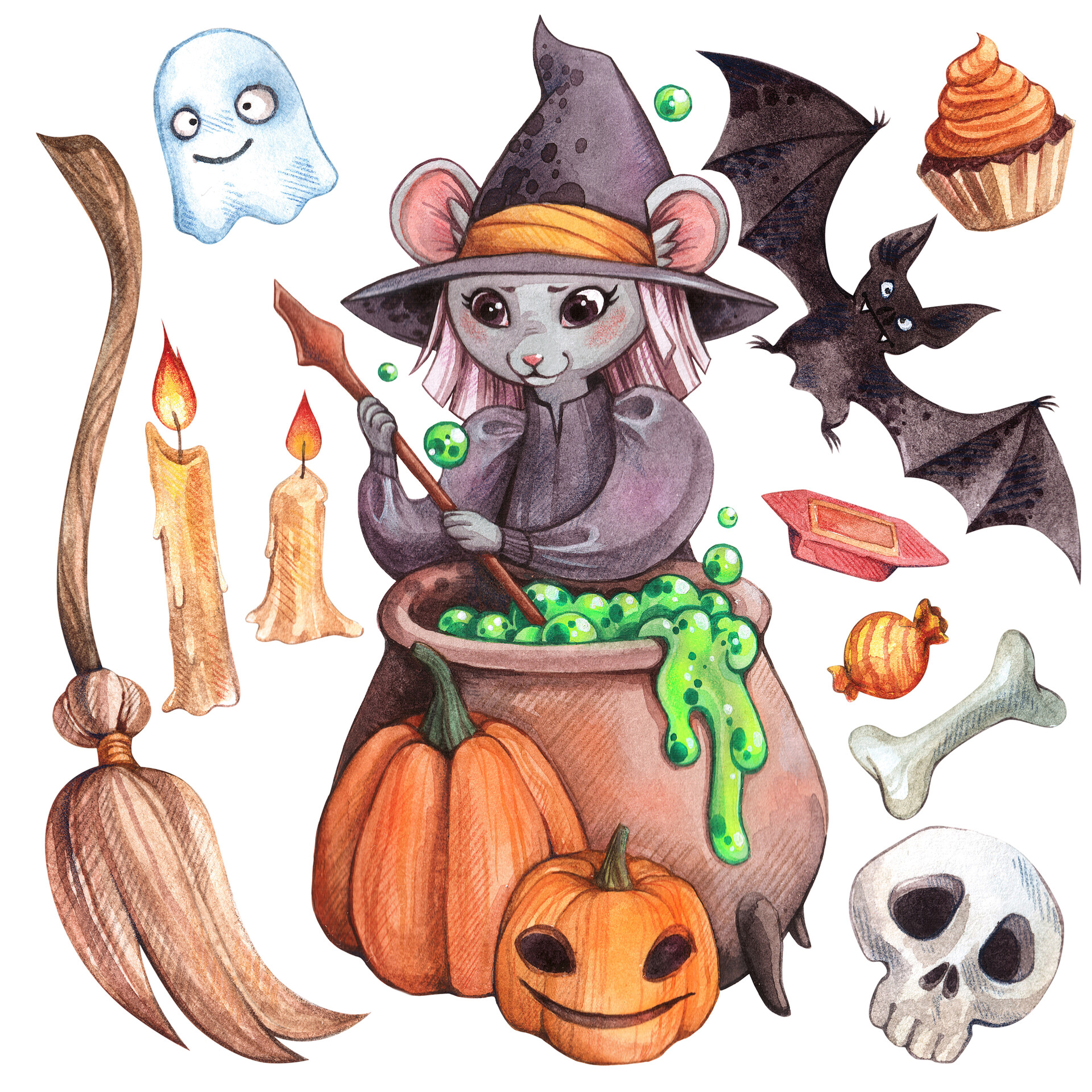 Мыши ведьма. Мышь ведьма. Мышка на Хэллоуин. Мышь колдунья. Ведьма с летучими мышами иллюстрация.