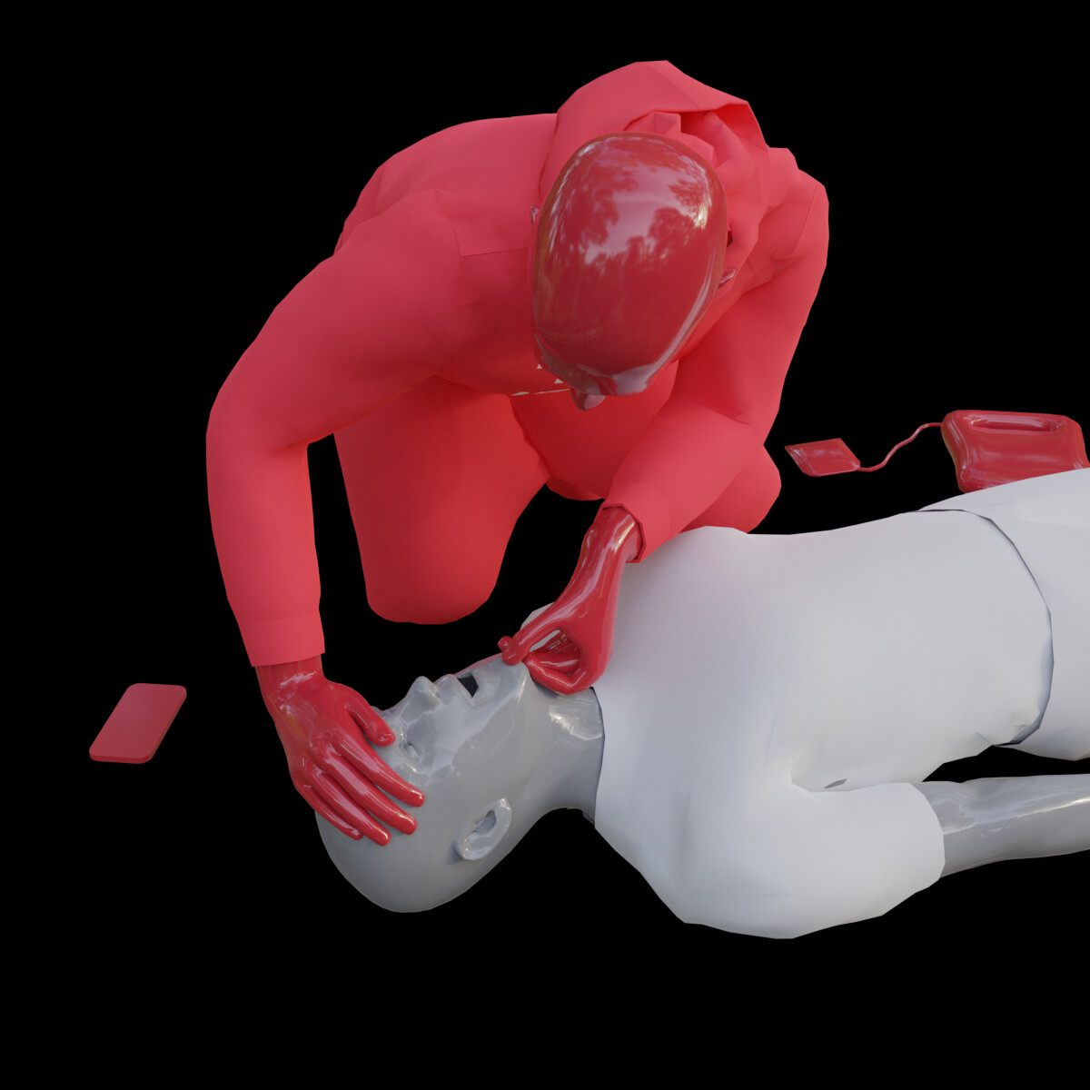 The animations were closely realised in collaboration with IFRC to ensure that all movements are correct and accurate.