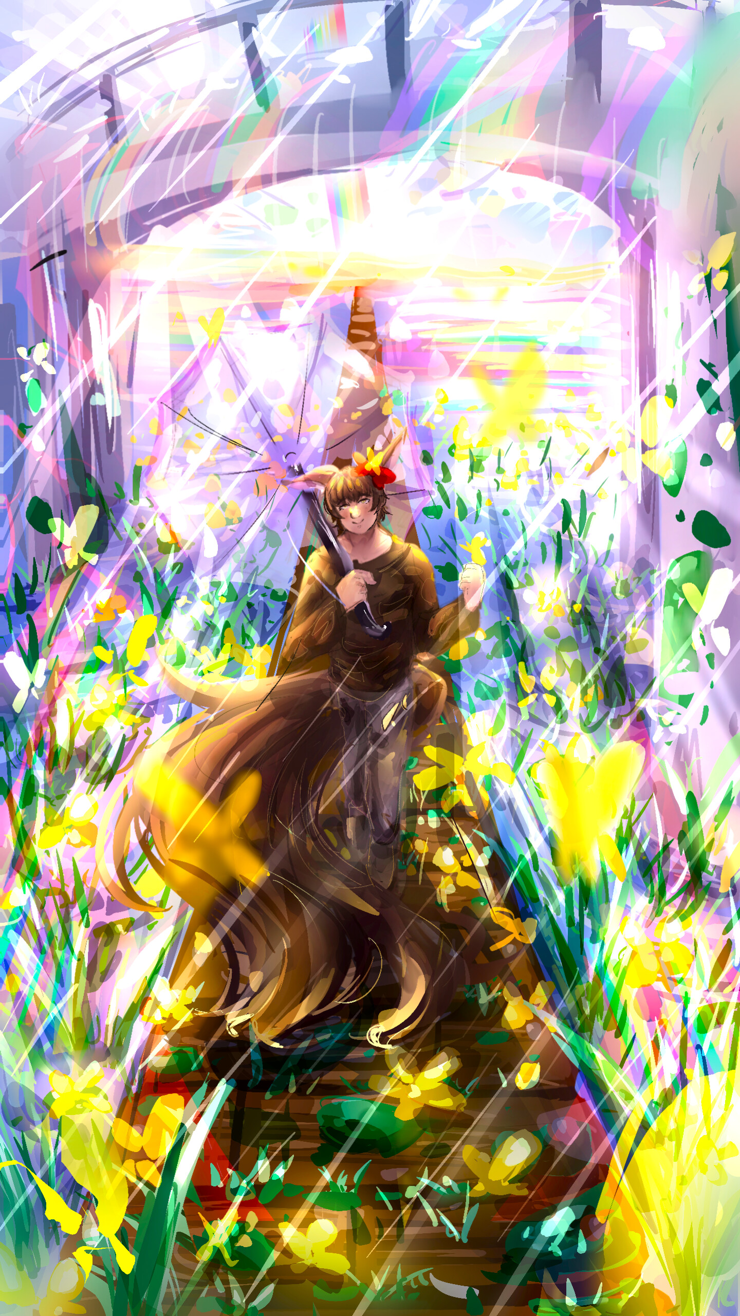 ArtStation - Spring Rain (OC Artwork)