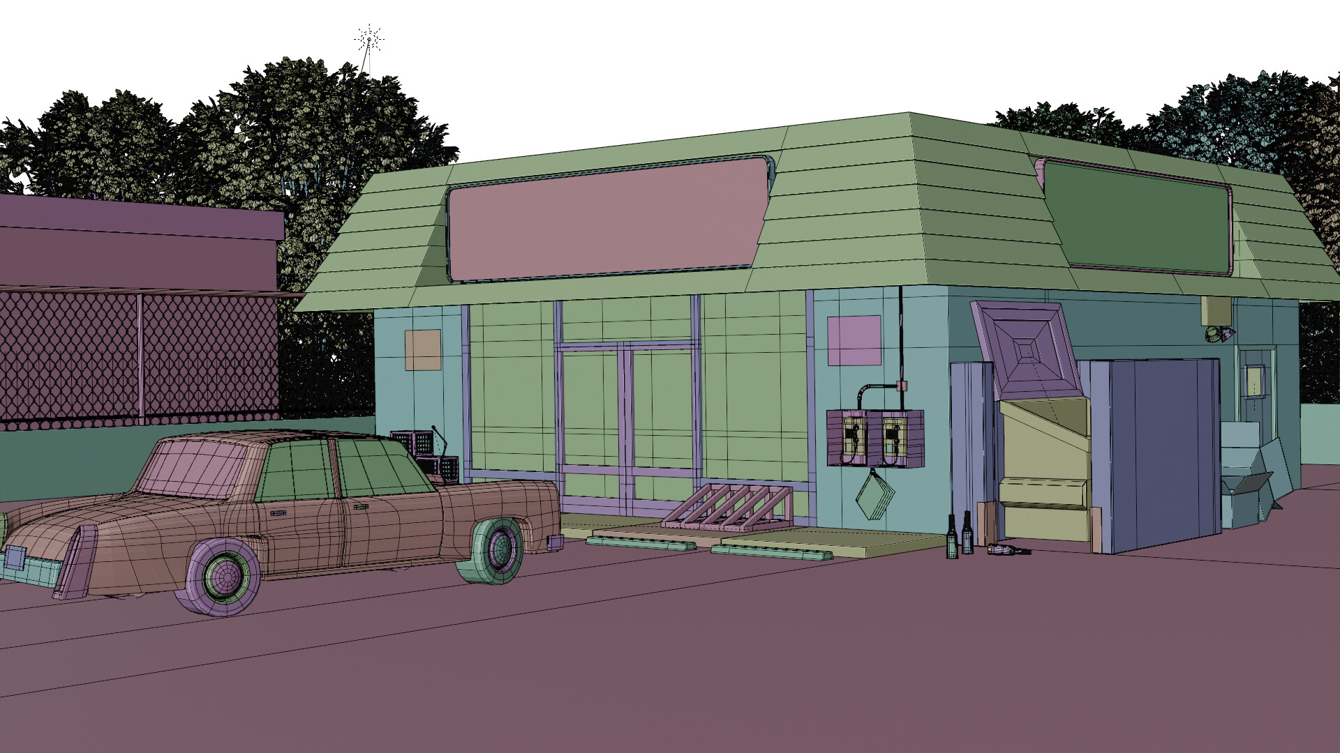 ArtStation - The Kwik-E-Mart