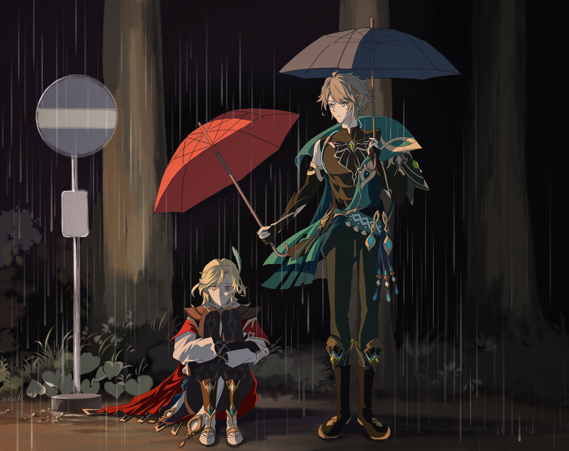 It rain last night