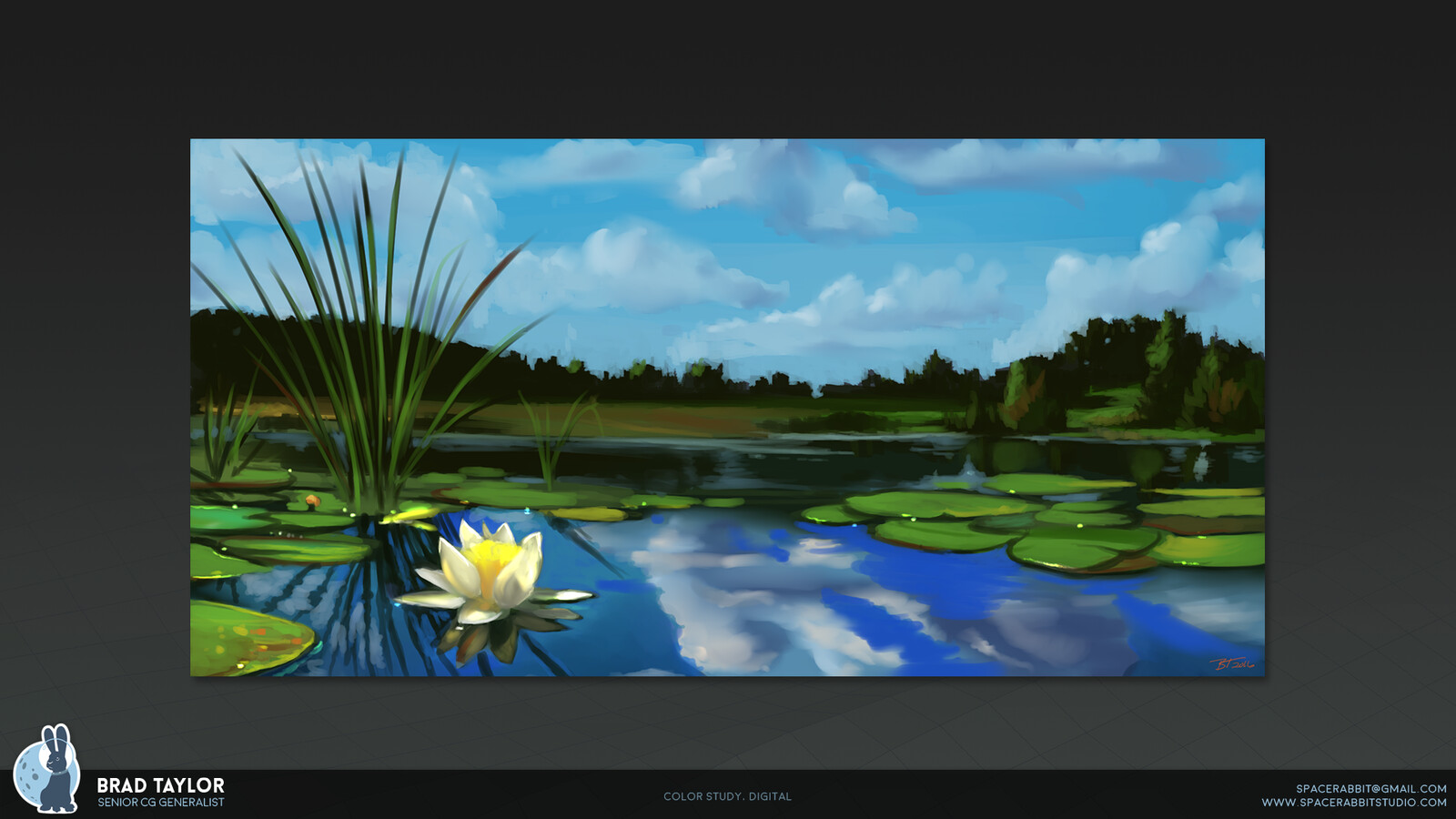 Pond and Lillies, Digital