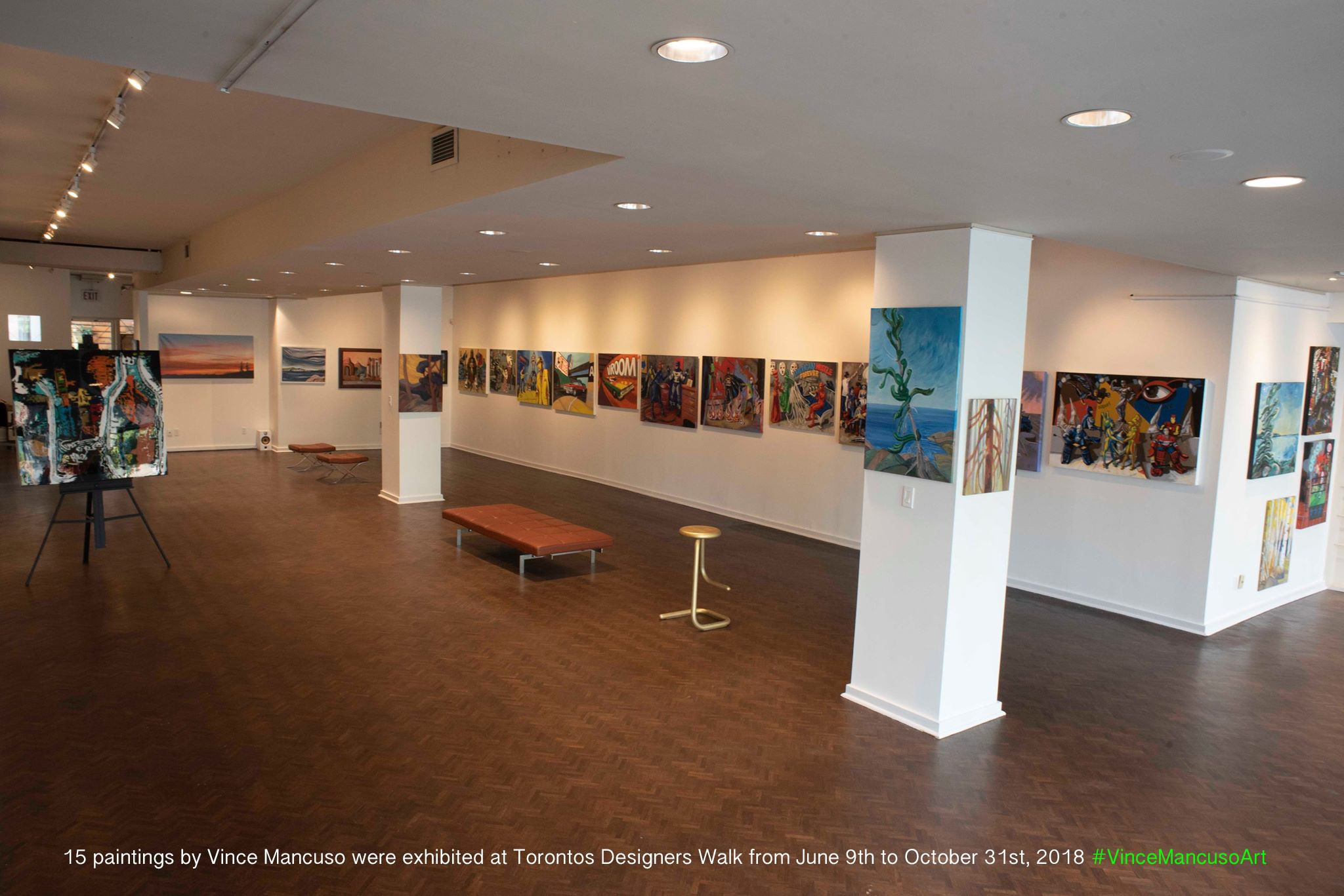 2018 June to October, Designers walk Toronto exhibition  , the Genua Gallery opening.