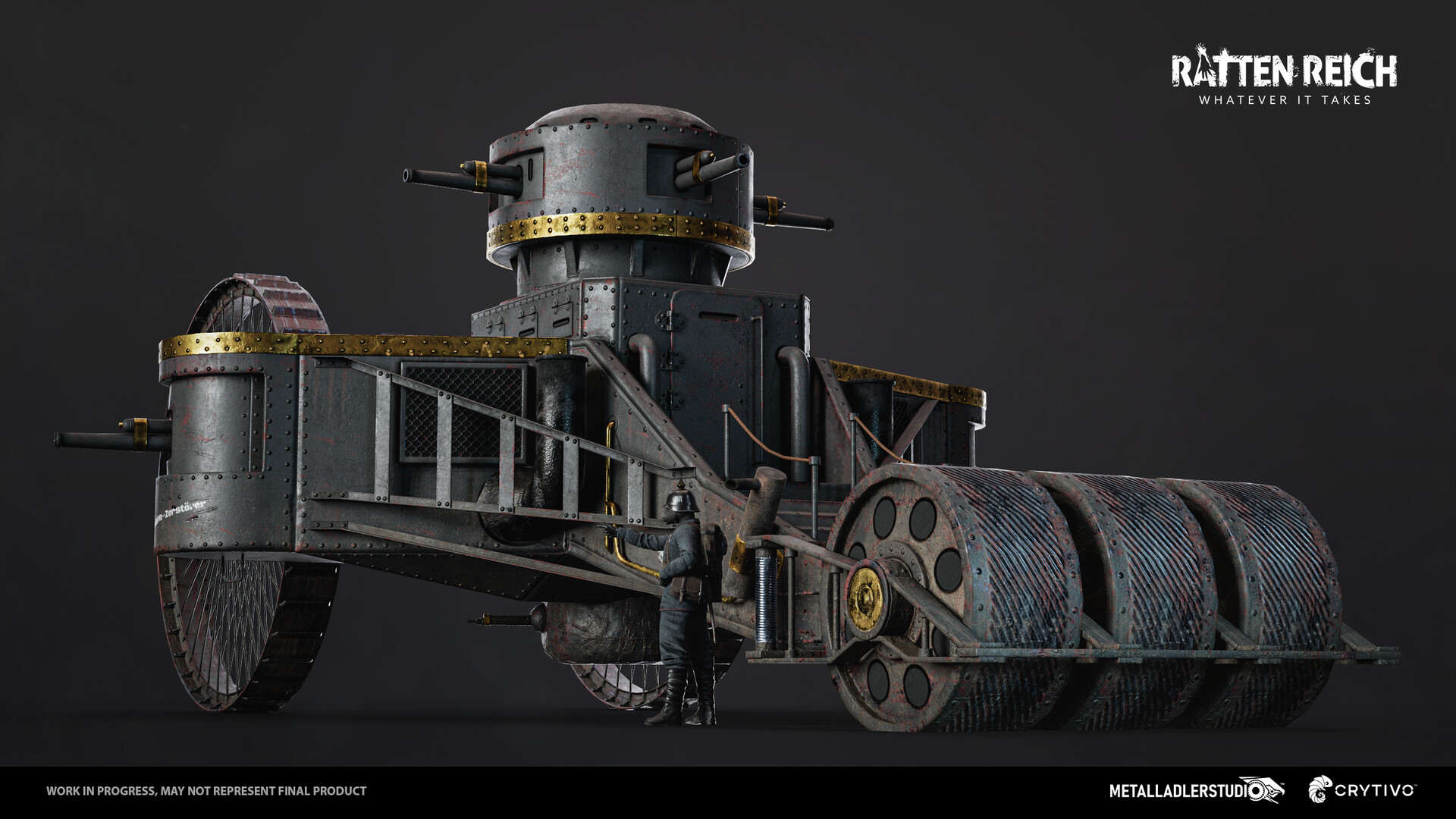 ArtStation Copied Tsar tank of the Rat Empire