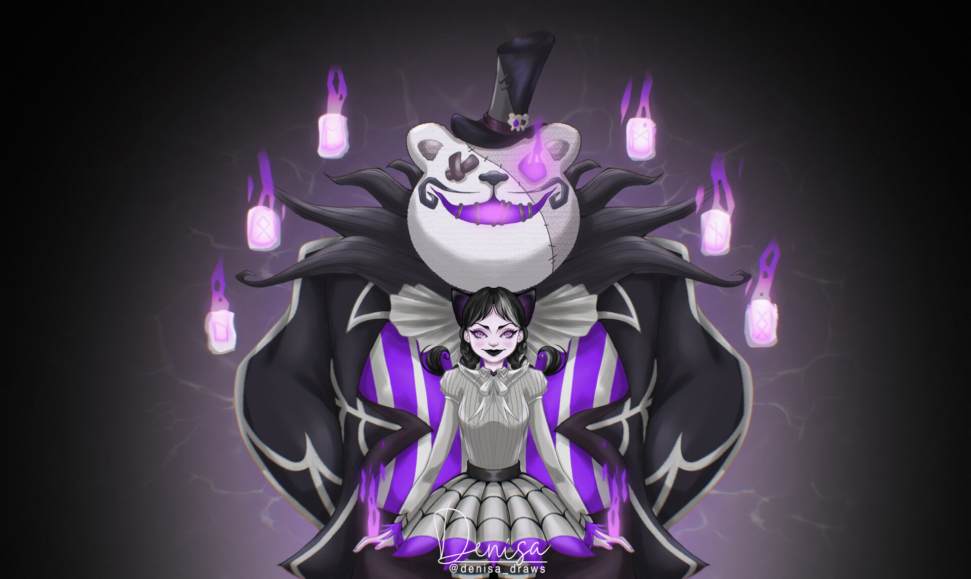 ArtStation - Fright Night Annie League Of Legends FanArt
