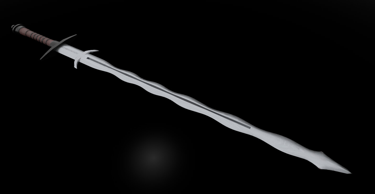 Artstation flamberge looking sword