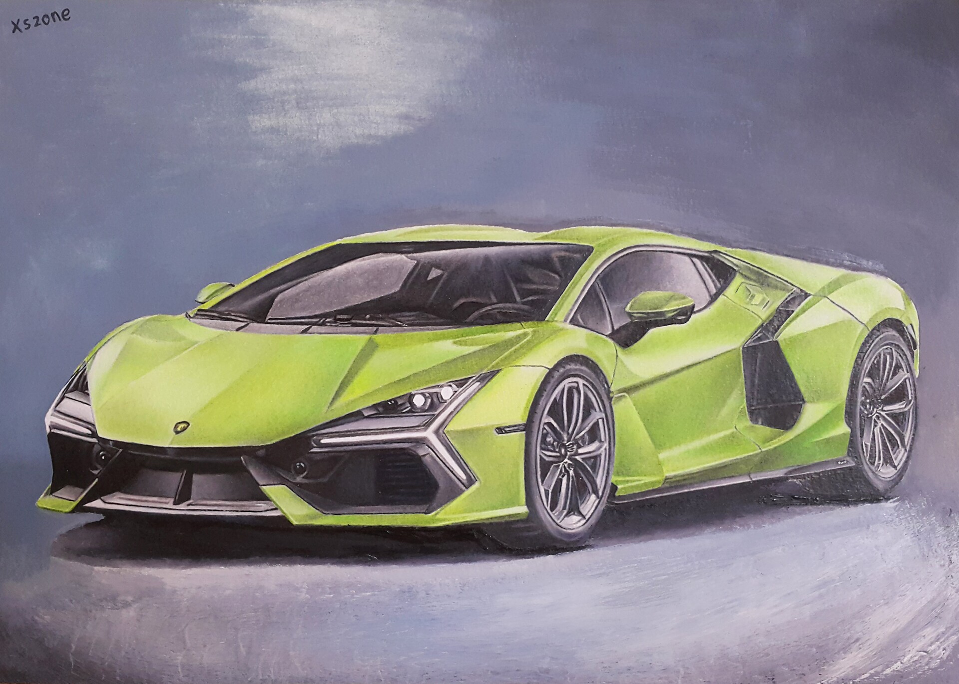 Lamborghini sketch Digital Art by Charles Orsborne - Fine Art America