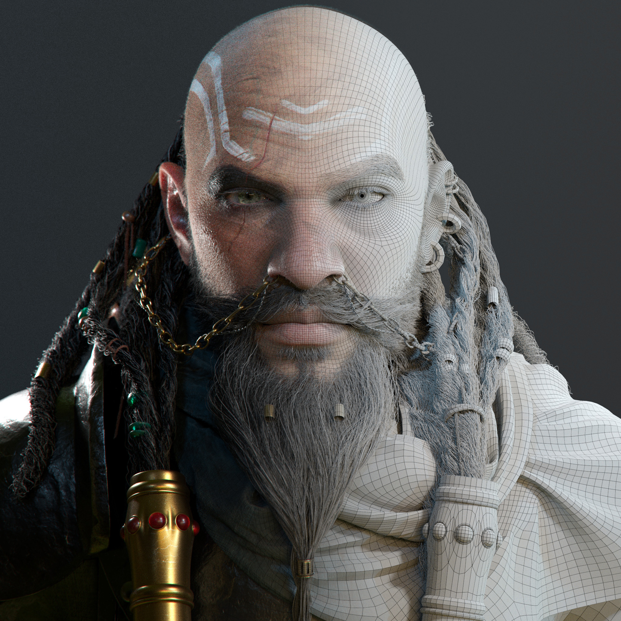 Fade between Wireframe / Arnold Render