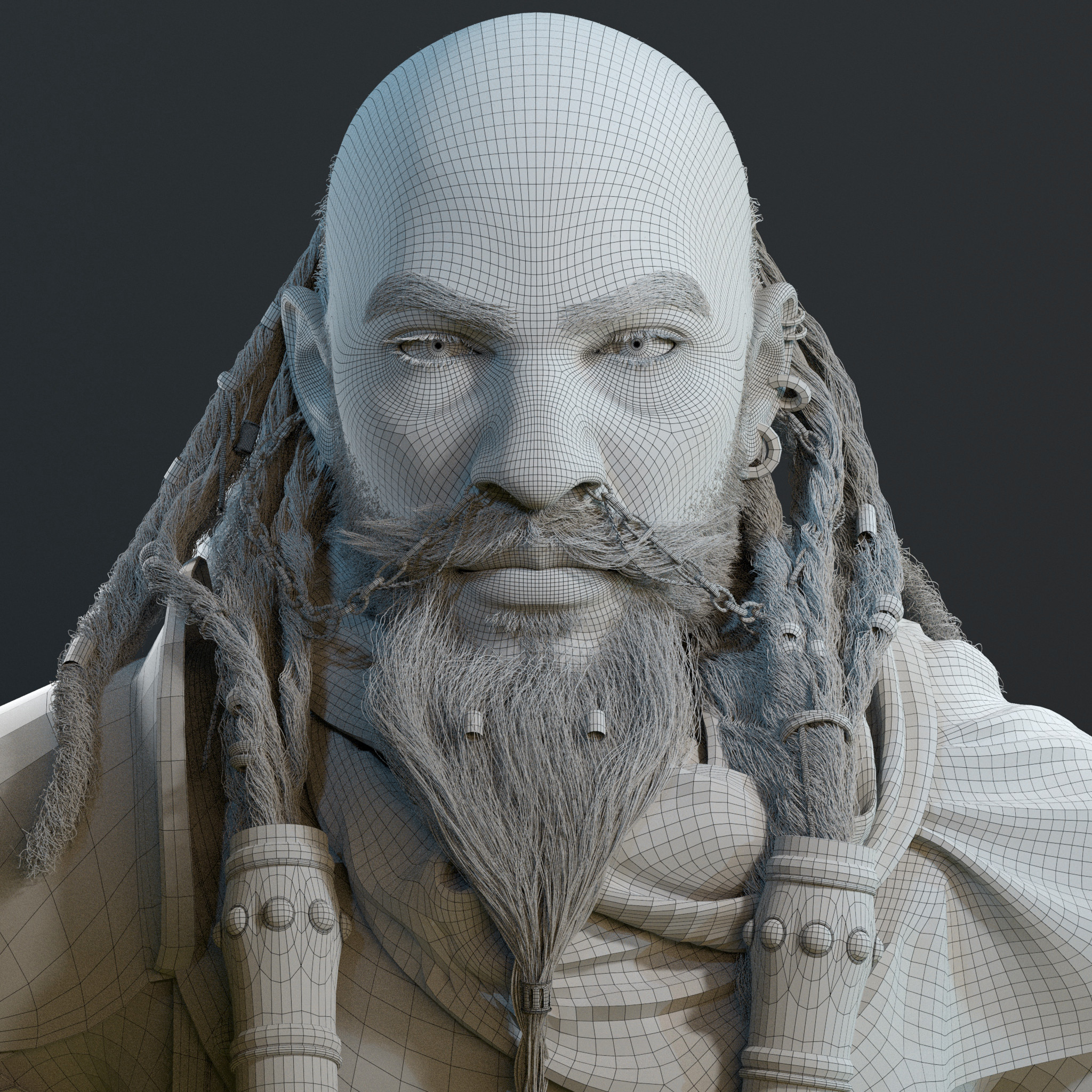Wireframe - Head
