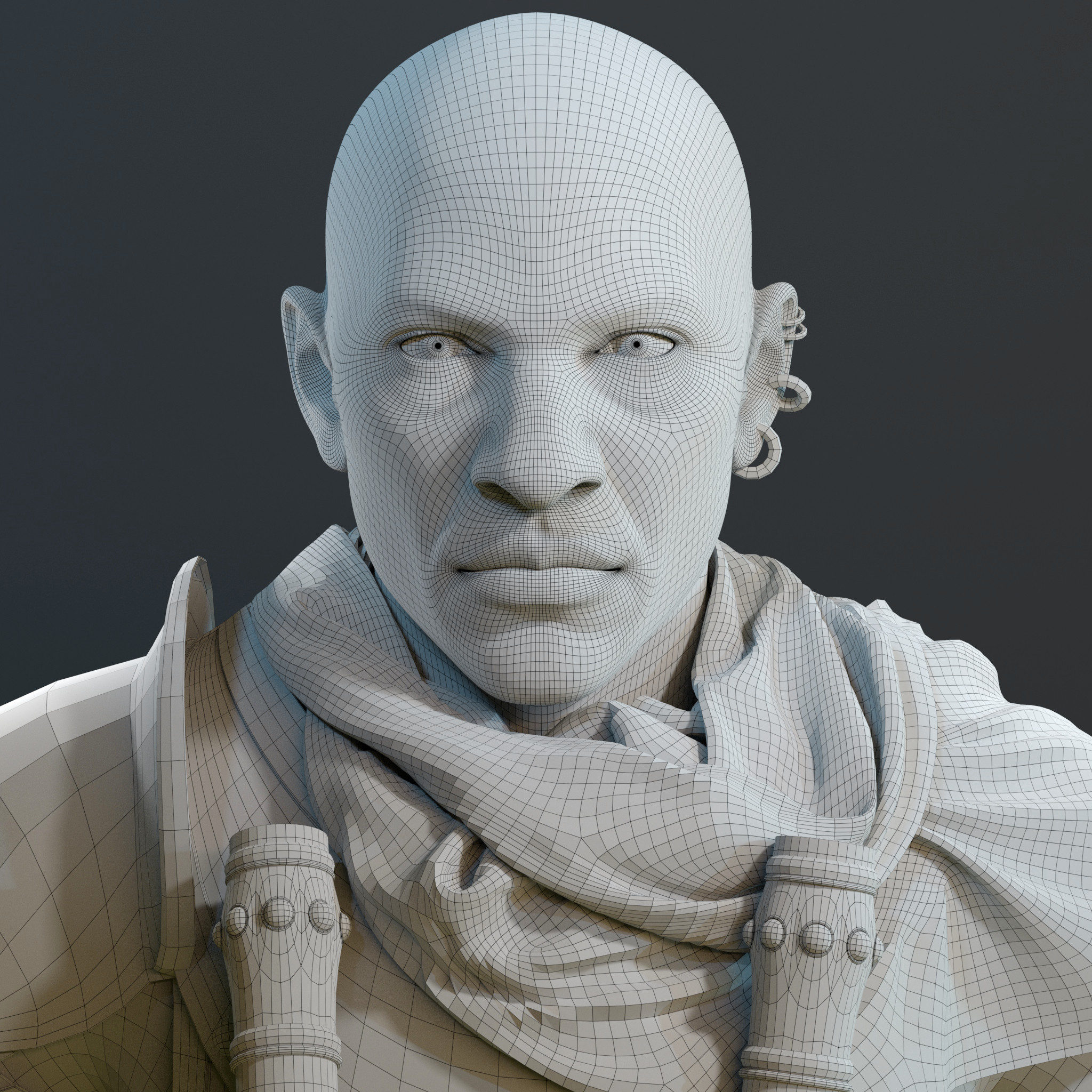 Wireframe - Hair Removed