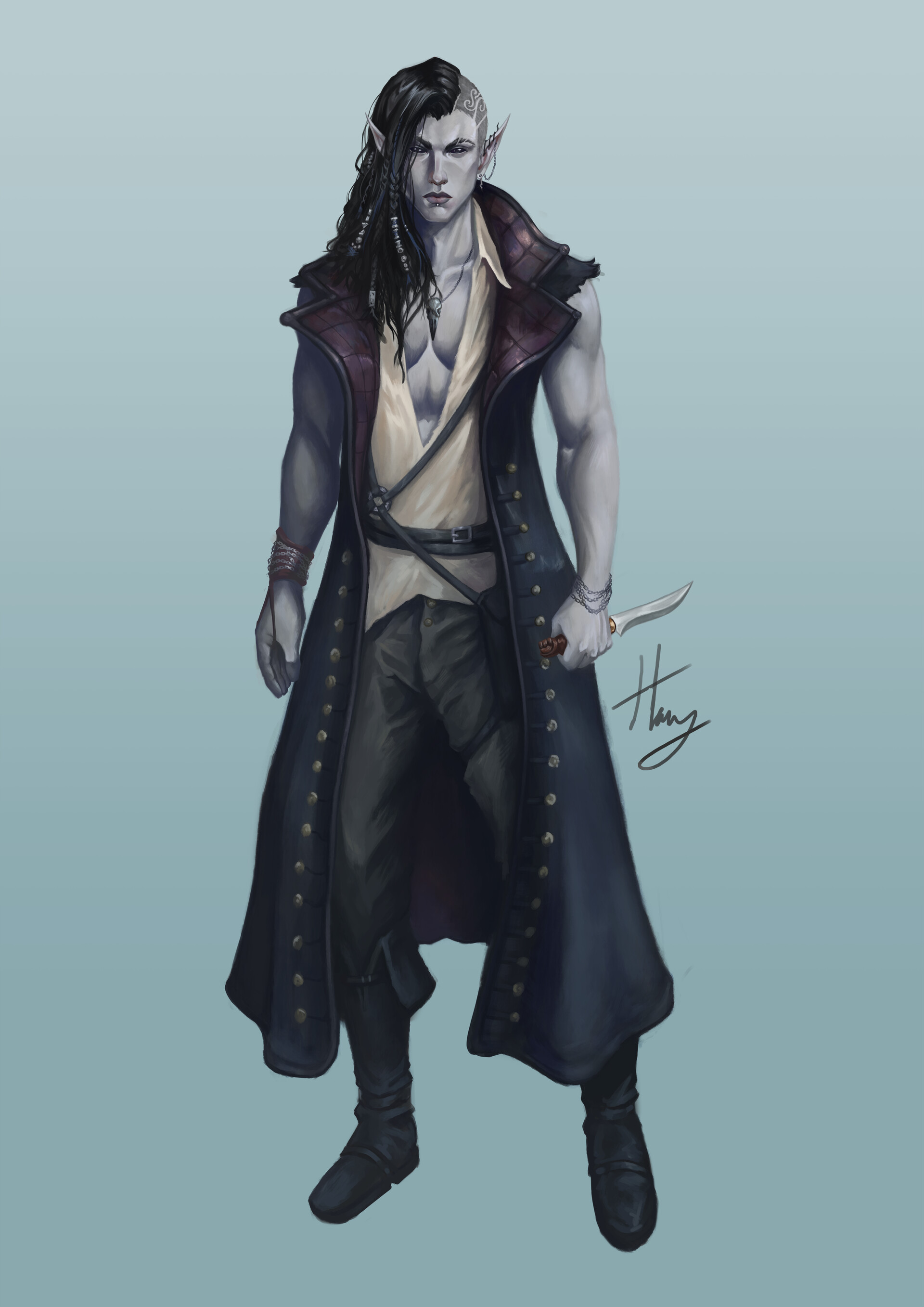 ArtStation Rogue/Wizard DnD Concept