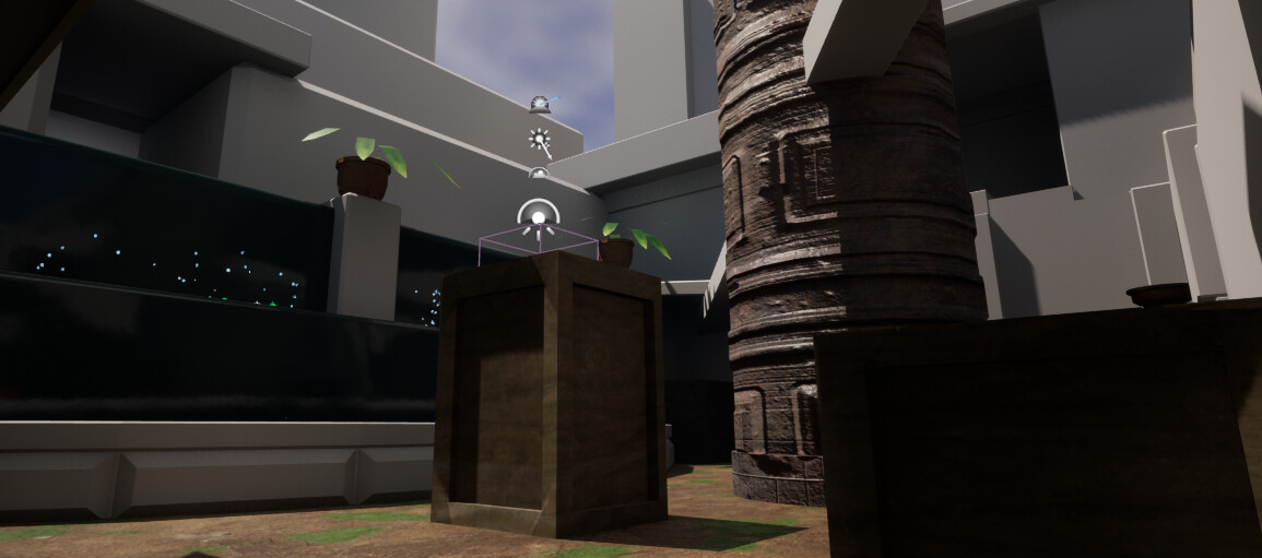 B site looking at temple without textures
