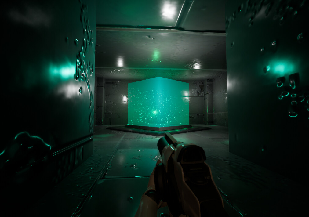 Temple side teleporter room